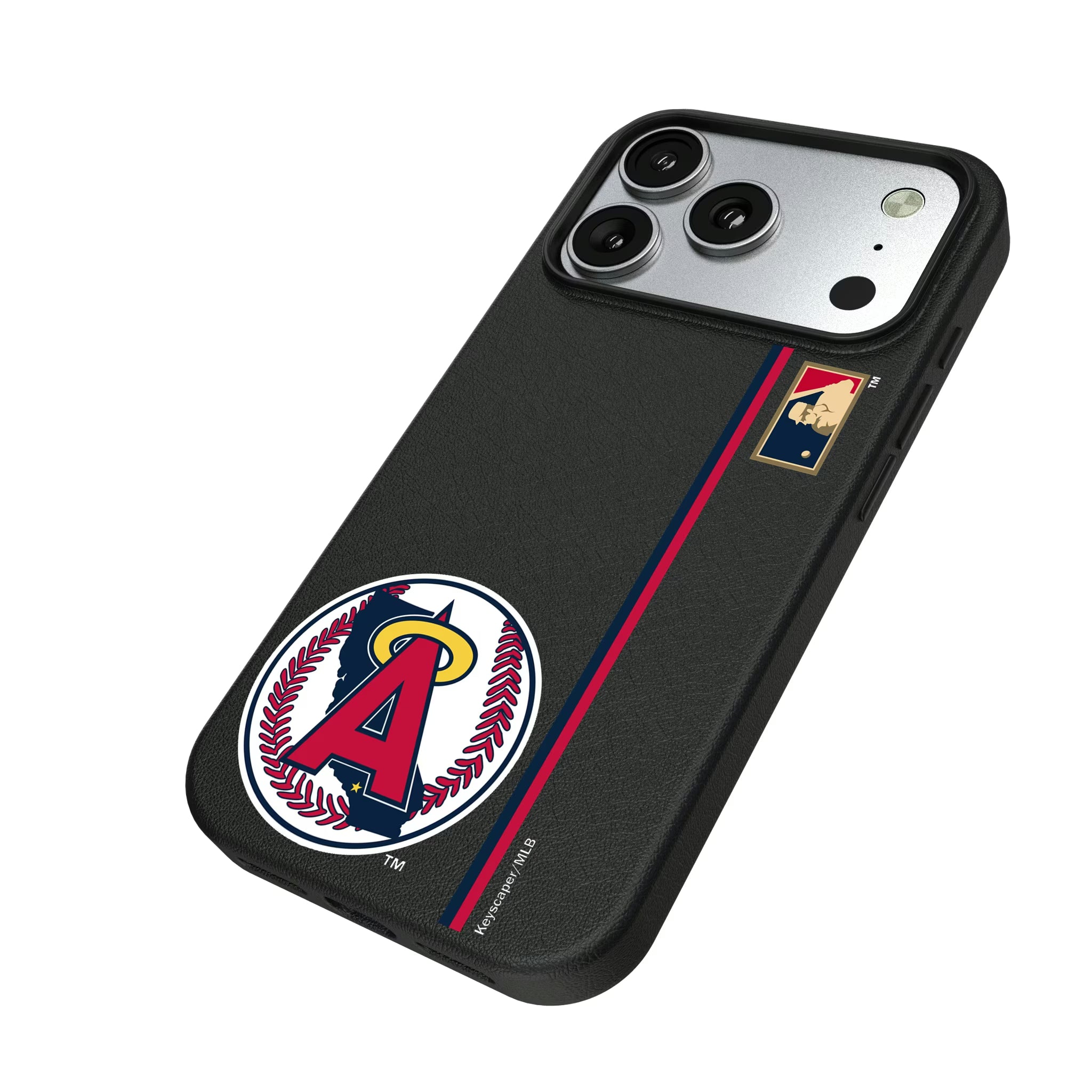 LA Angels 1986-1992 - Cooperstown Collection Sidebar iPhone MagSafe Compatible Phone Case for Apple iPhone - Isometric View#Device_iPhone 17 Pro