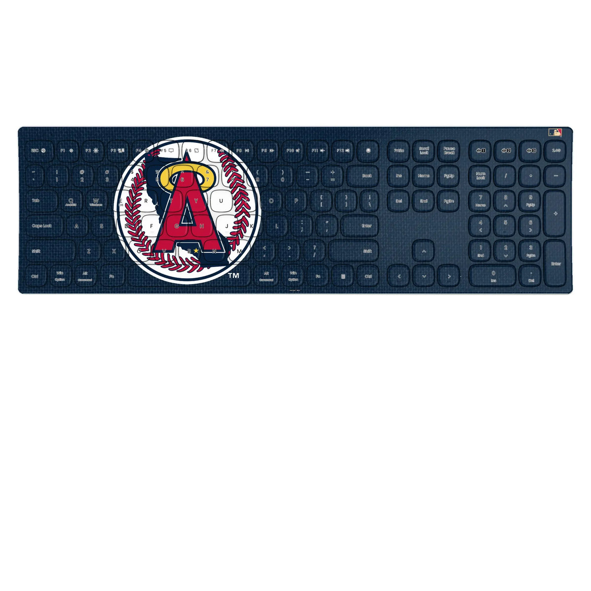 LA Angels 1986-1992 - Cooperstown Collection Solid KKB605 Curved Wireless Keyboard