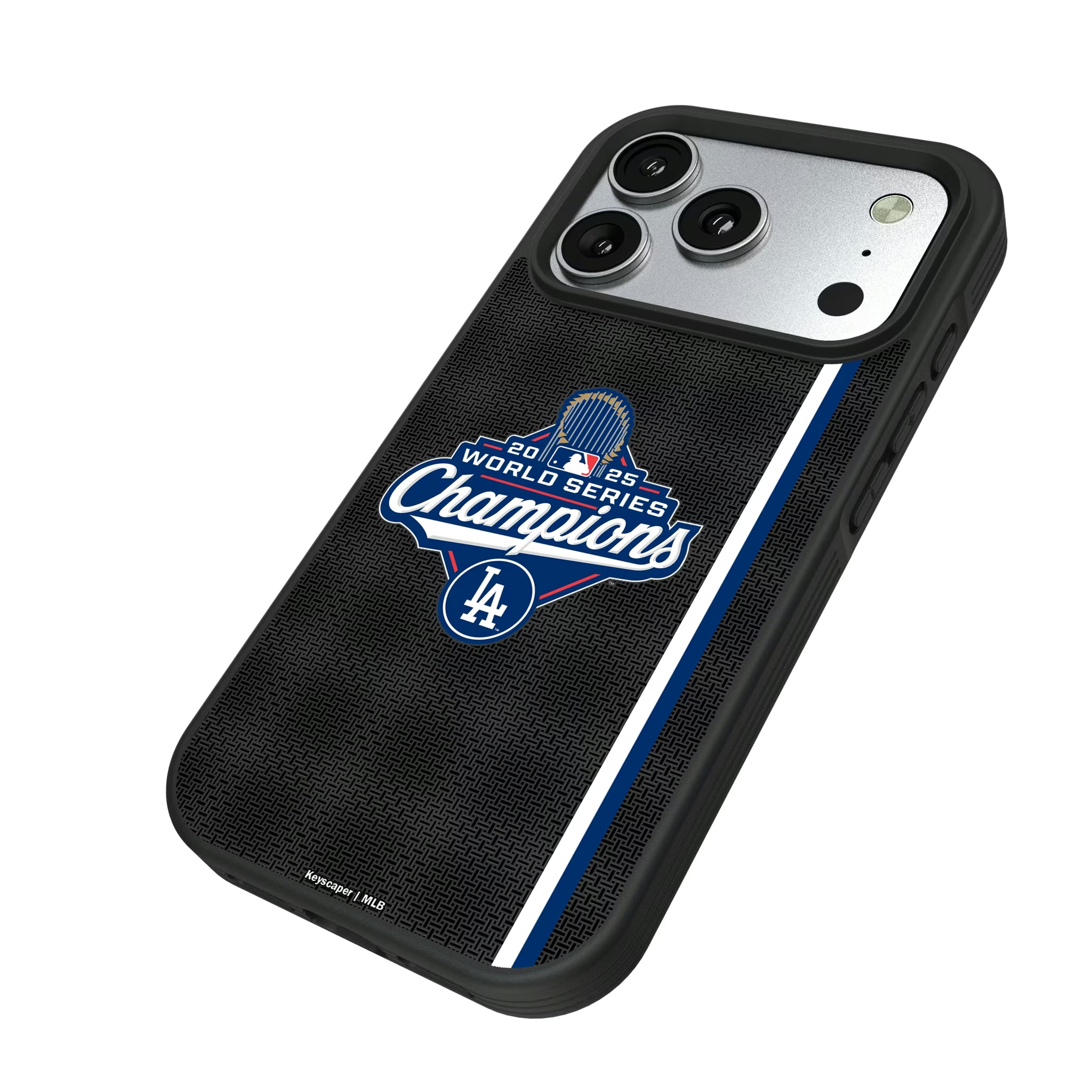 LA Dodgers 2025 MLB World Series iPhone Bump Phone Case for Apple iPhone - Isometric View#Device_iPhone 17 Pro
