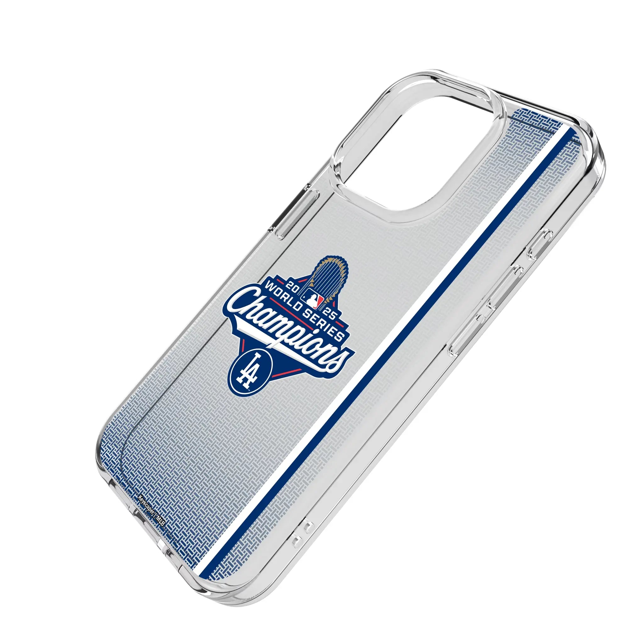 LA Dodgers 2025 MLB World Series iPhone Clear Phone Case for Apple iPhone - Isometric View