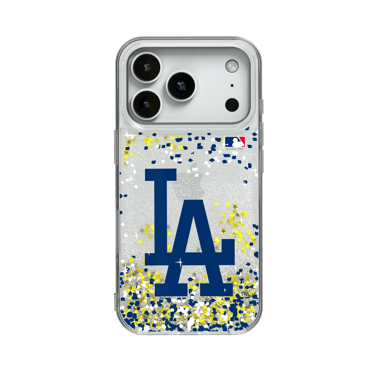 LA Dodgers Confetti Glitter Phone Case for Apple iPhone