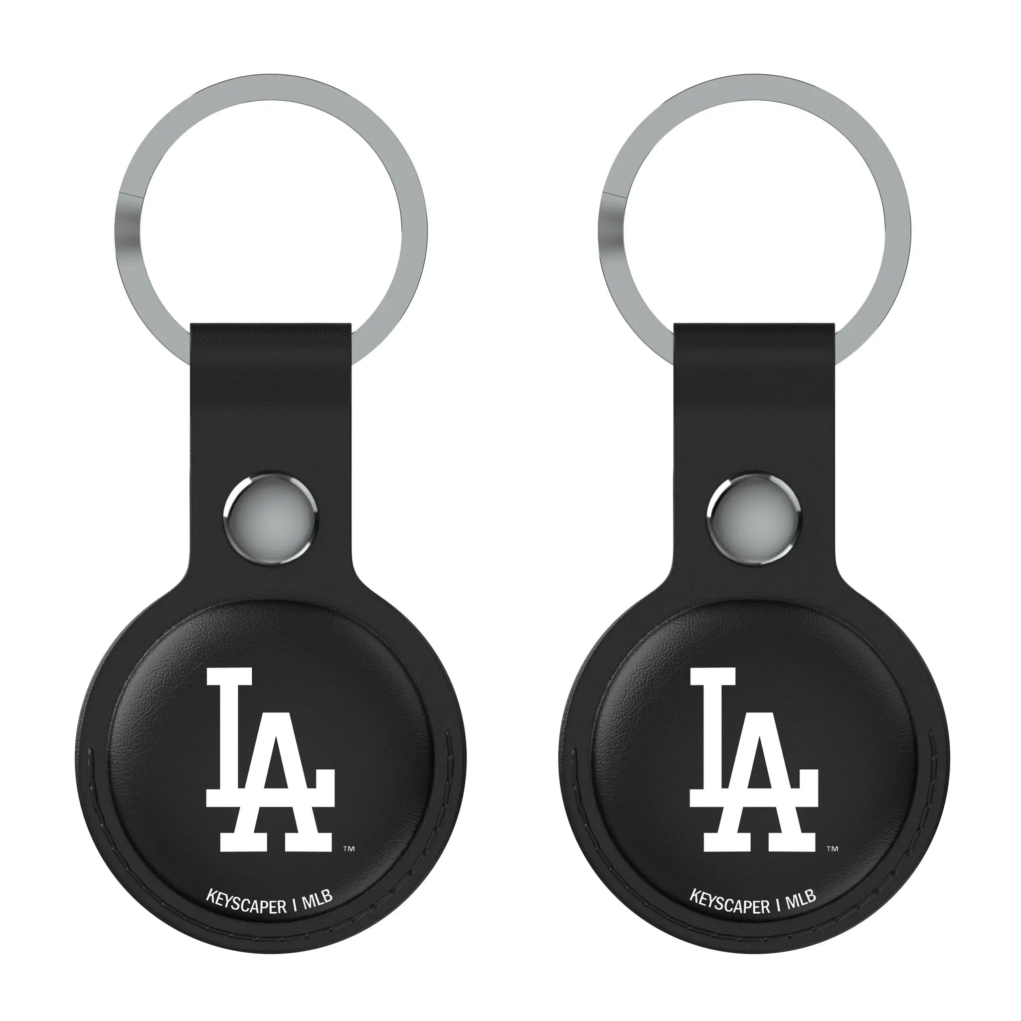 LA Dodgers Insignia AirTag Black Airtag Holder 2-Pack