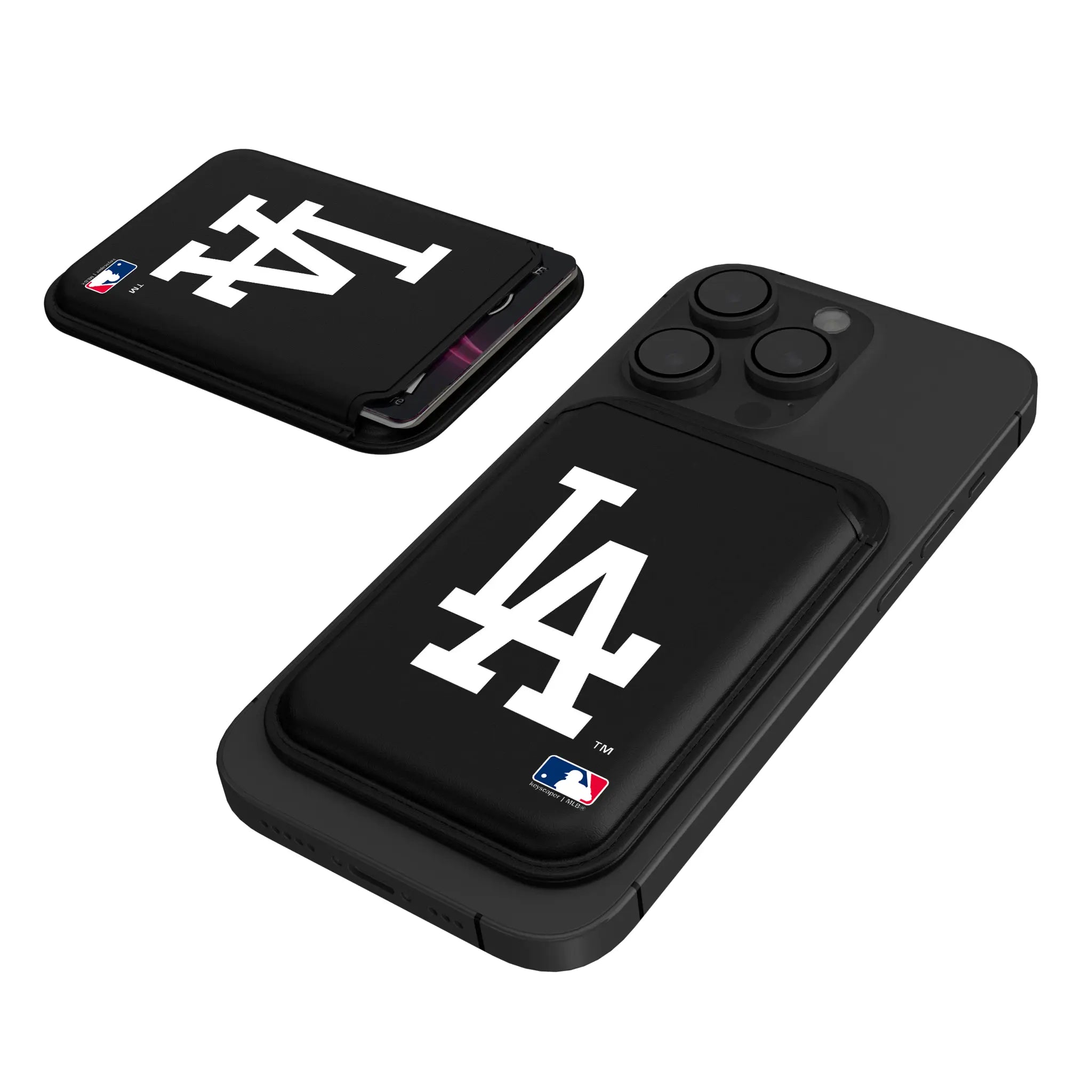 LA Dodgers Insignia Black Magnetic Credit Card Wallet