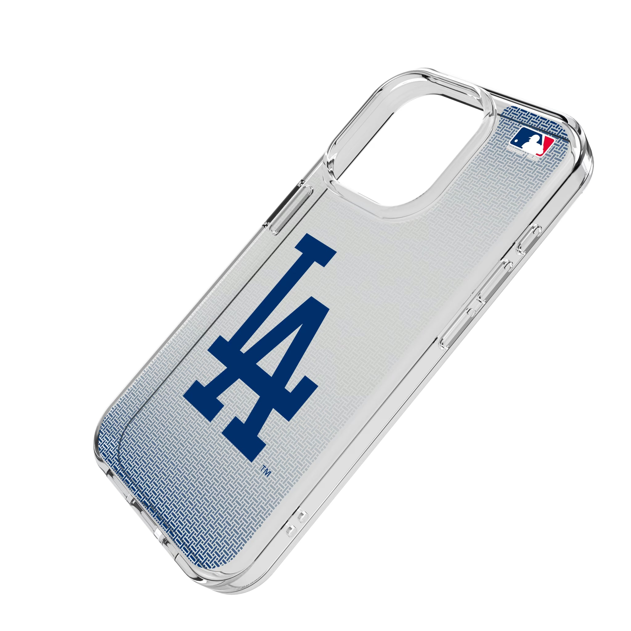 LA Dodgers Linen iPhone Clear Phone Case for Apple iPhone - Isometric View