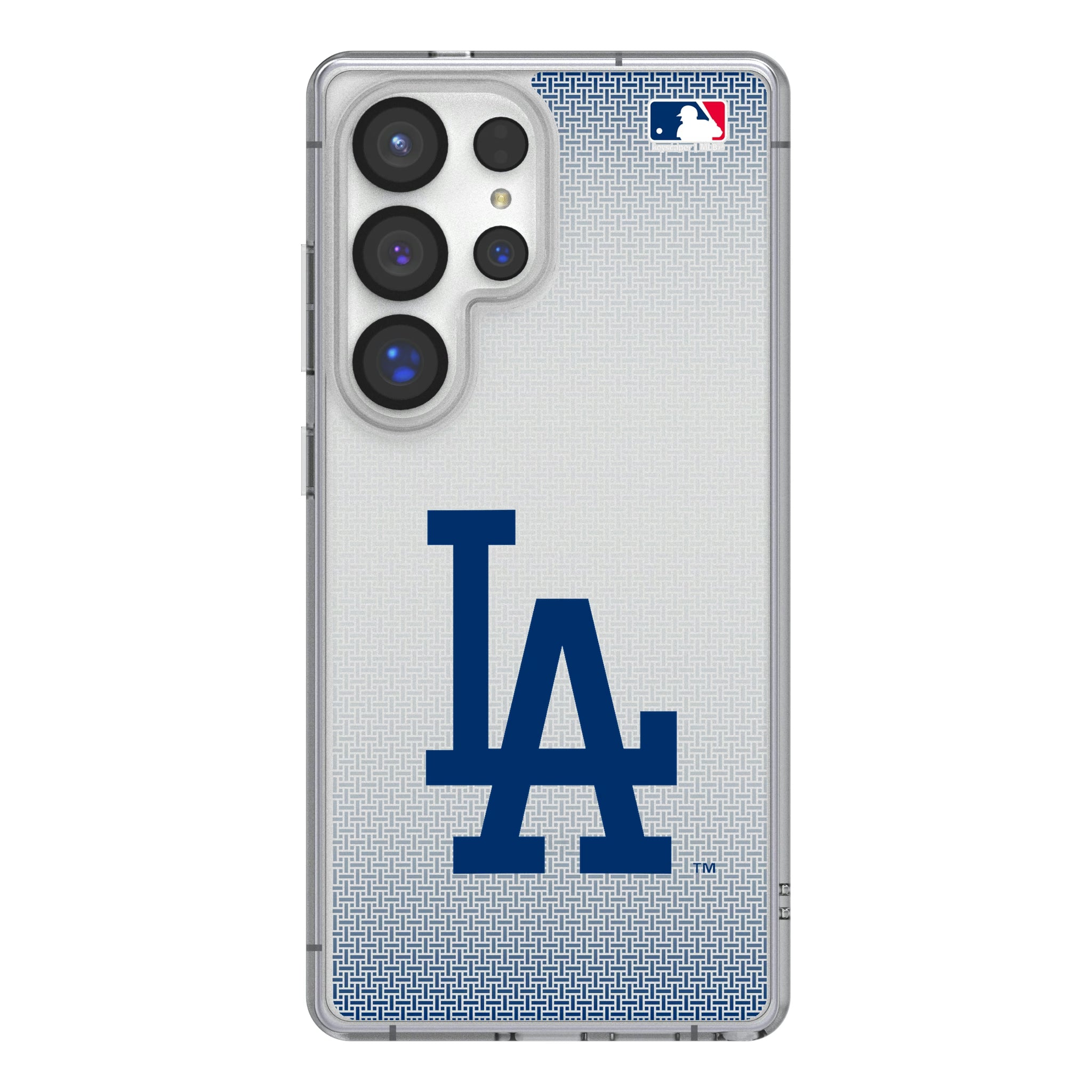 LA Dodgers Linen Galaxy Clear Phone Case for Samsung Galaxy