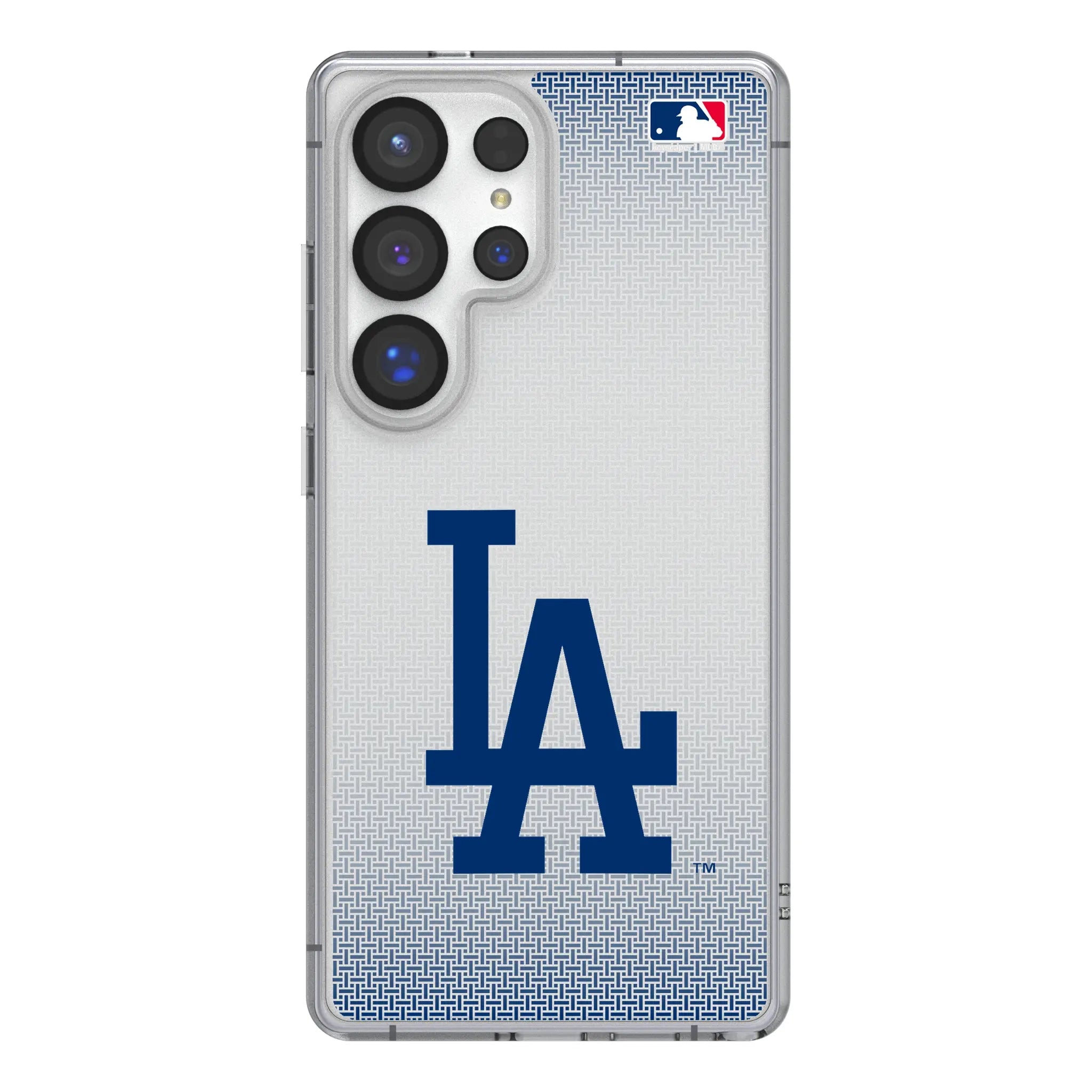 LA Dodgers Linen Galaxy Clear Phone Case for Samsung Galaxy#Device_Galaxy S25 Ultra