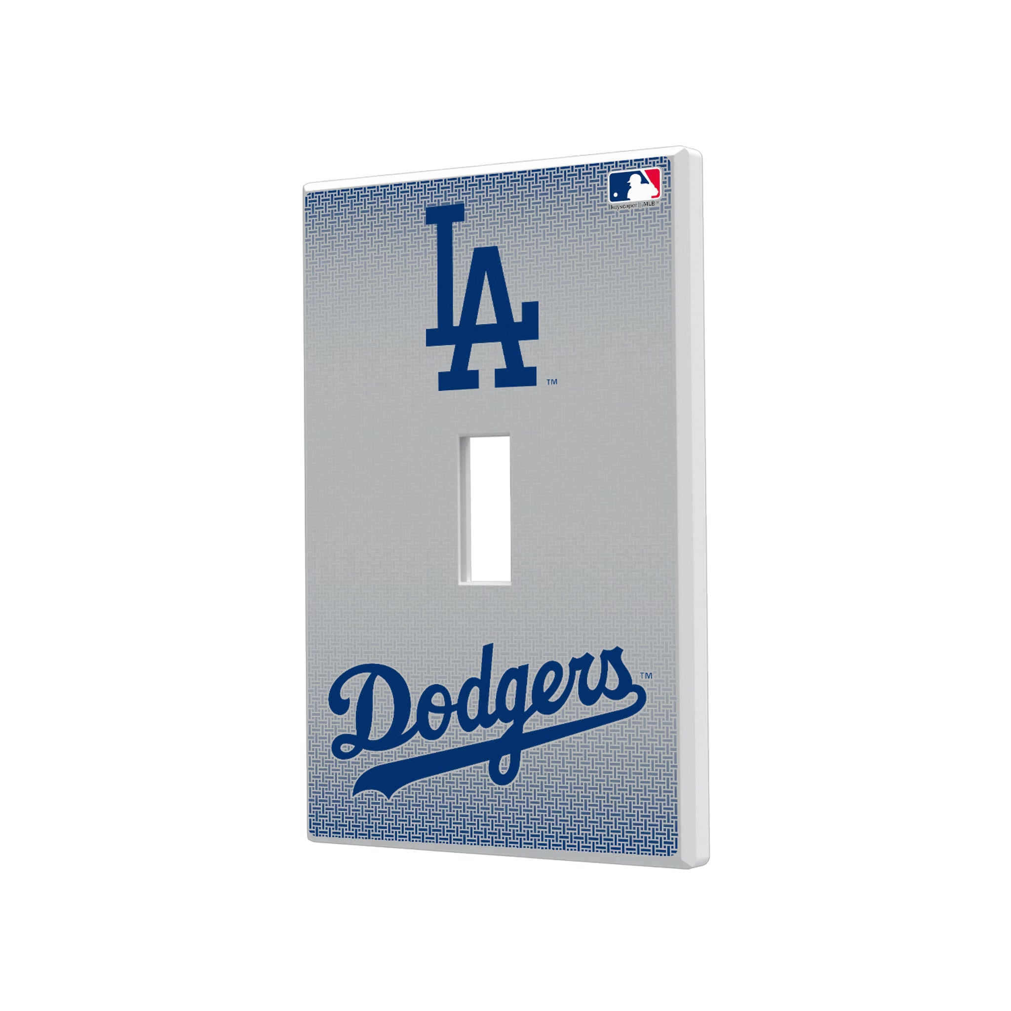 LA Dodgers Linen Hidden-Screw Light Switch Plate#Style_Single Toggle