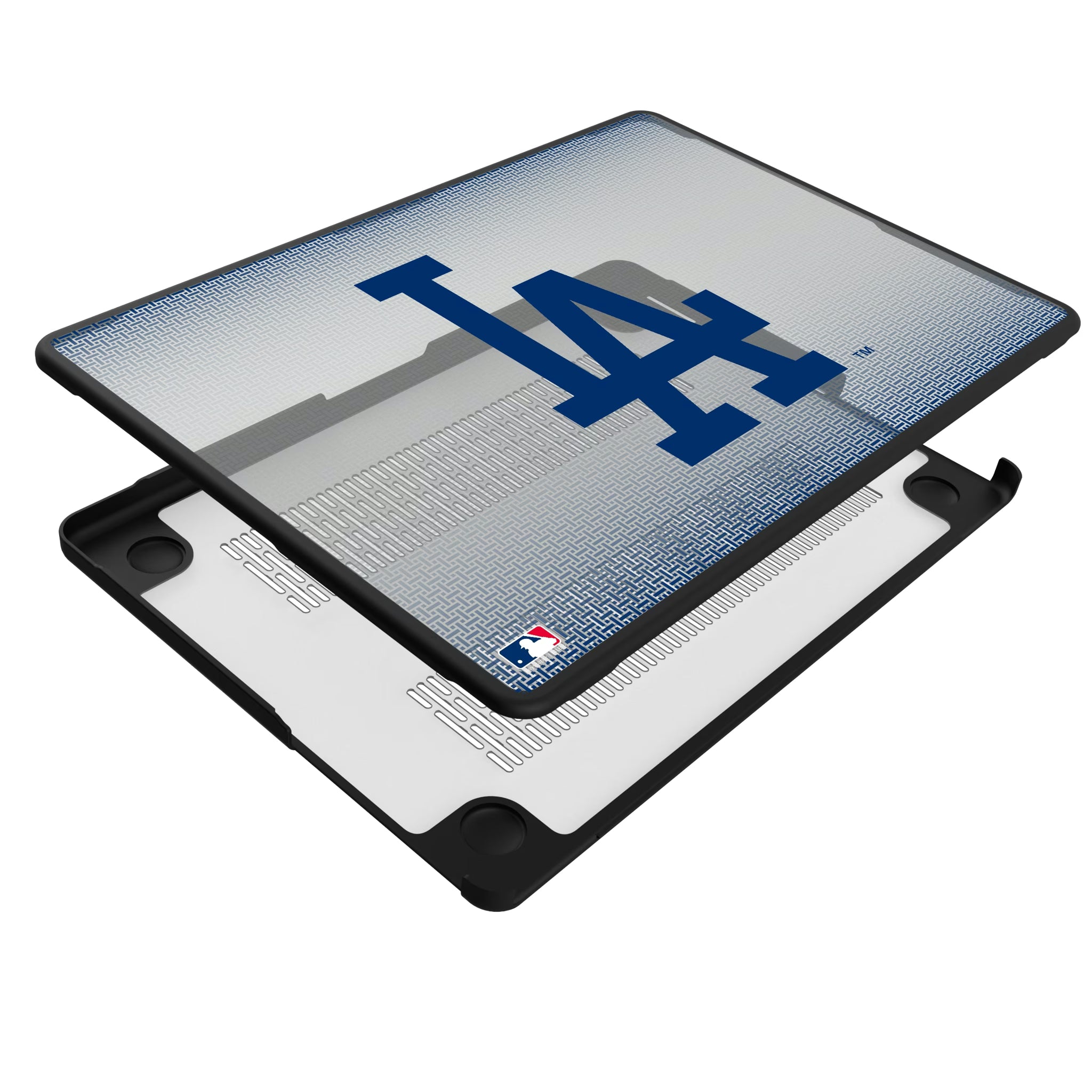 LA Dodgers Linen MacBook Laptop Case for Apple MacBook - Isometric View#Device_MacBook Pro (14-inch, 2021) / MacBook Pro (14-inch, 2023) / MacBook Pro (14-inch, 2024)