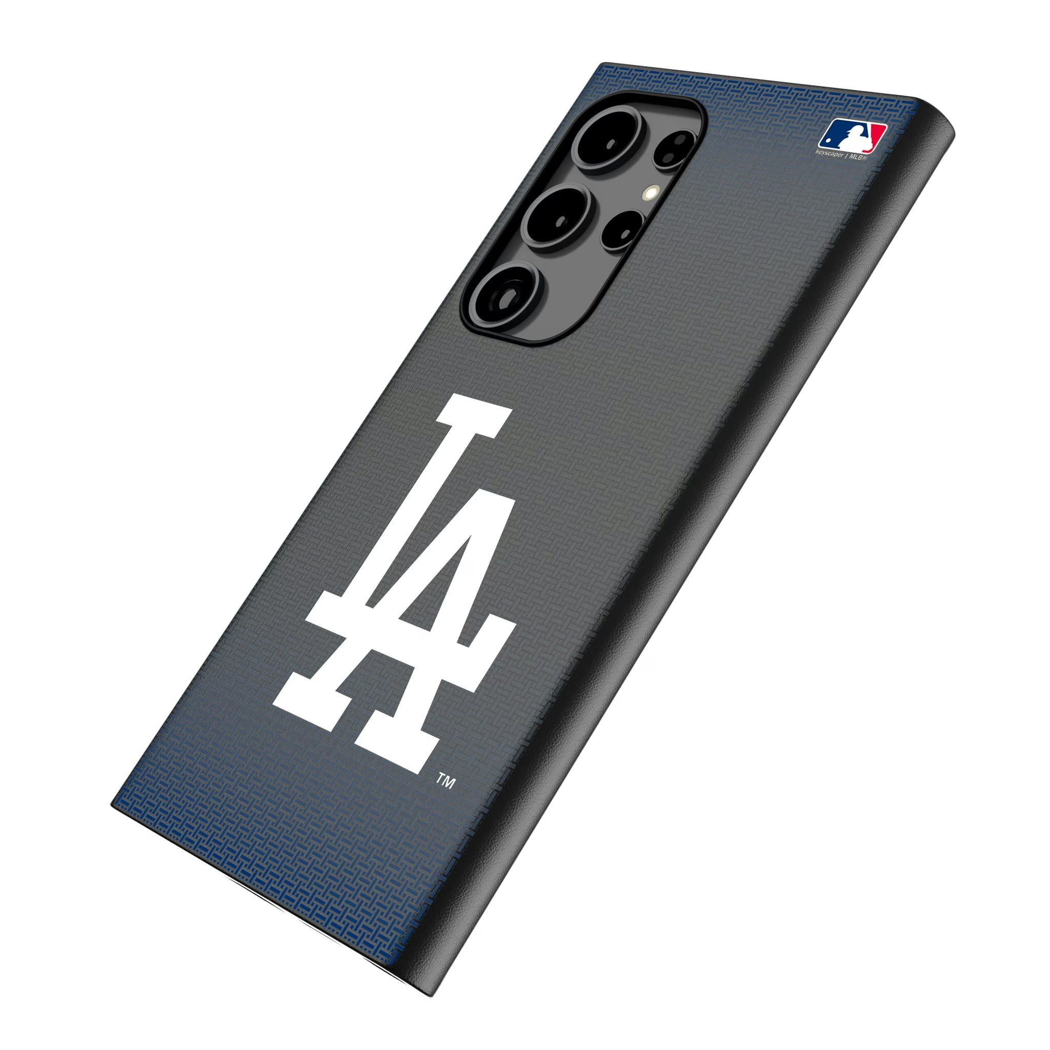 LA Dodgers Linen Galaxy MagSafe Compatible Phone Case for Samsung Galaxy - Isometric View