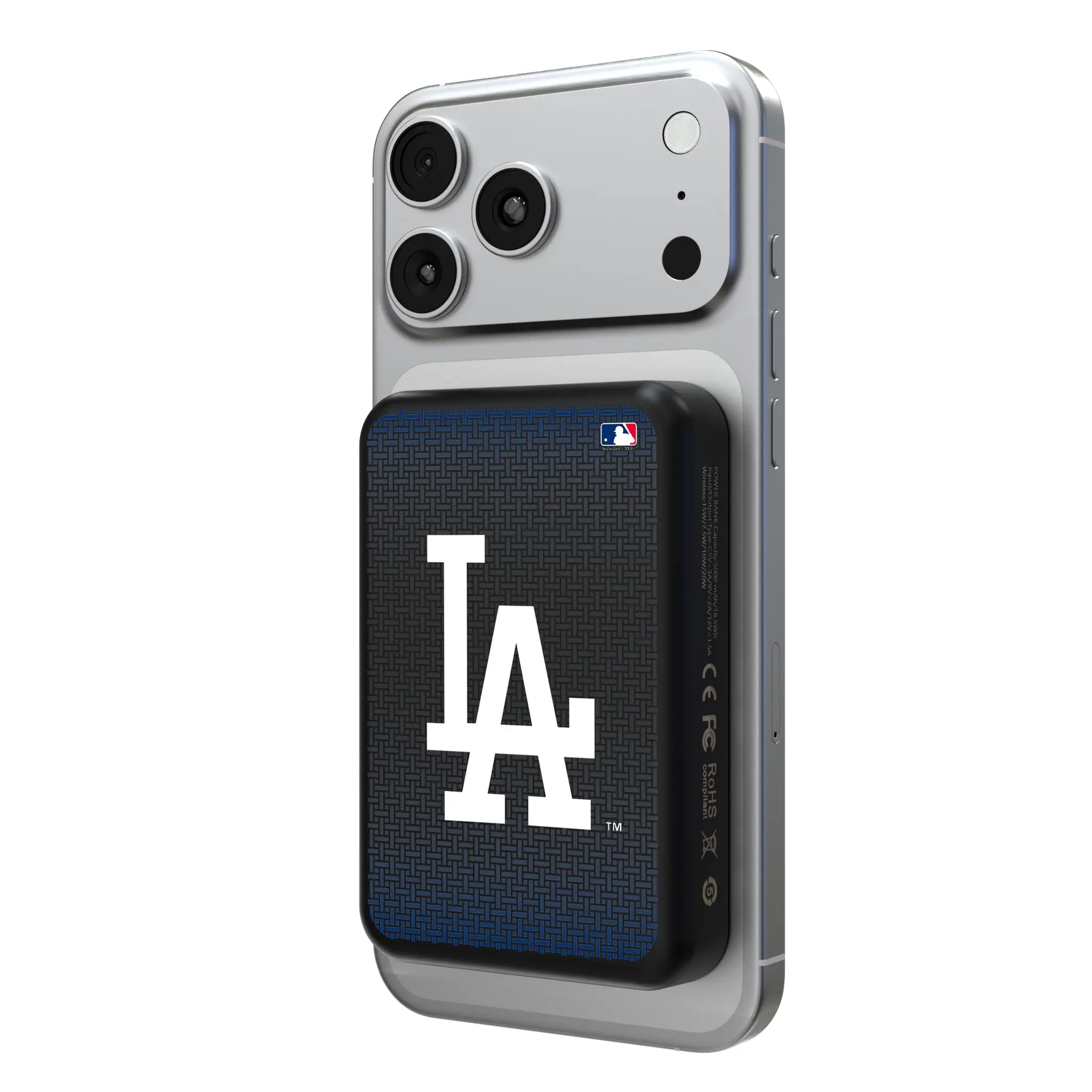 LA Dodgers Linen Wireless Mag Power Bank