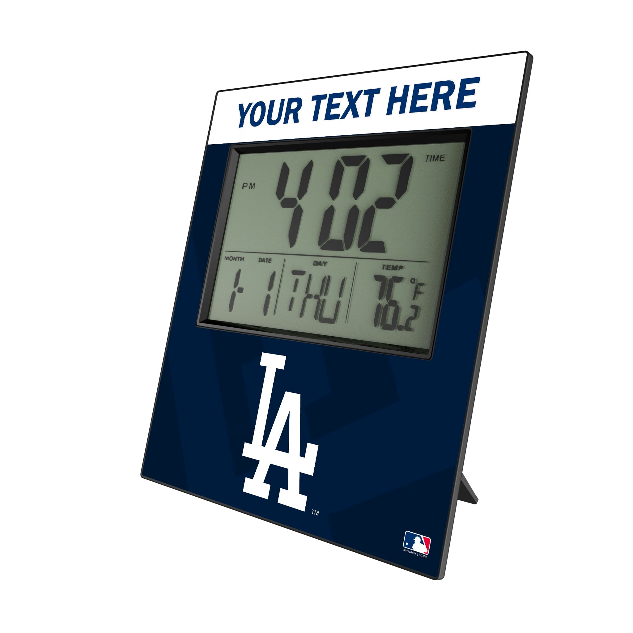 LA Dodgers Personalized Color Block Wall Clock