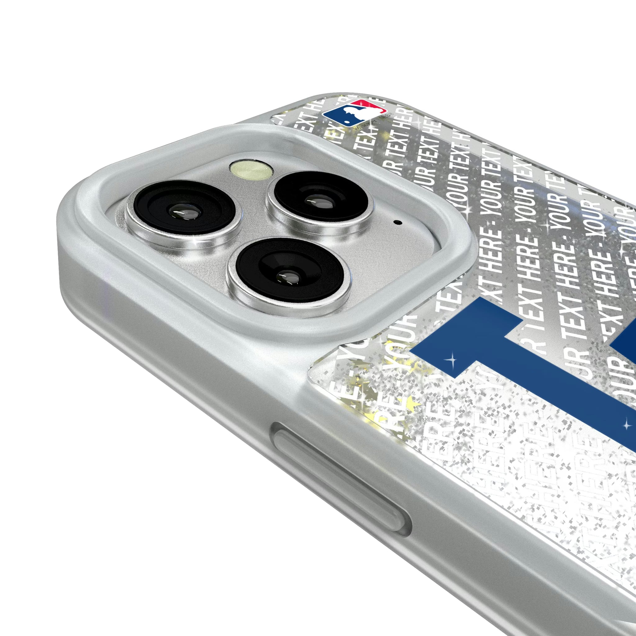 LA Dodgers Personalized EndZone Plus iPhone Glitter Phone Case for Apple iPhone - Detail#Device_iPhone 16 Pro
