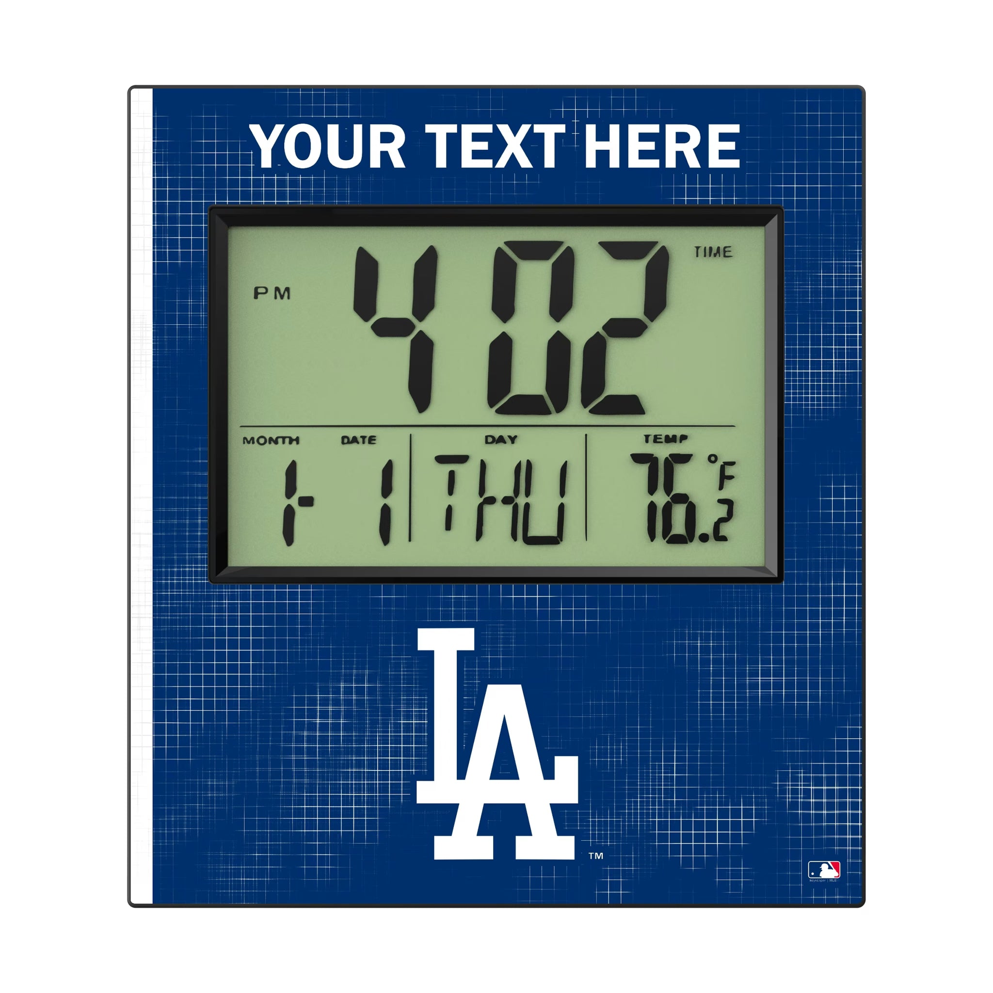 LA Dodgers Personalized Hatch Wall Clock