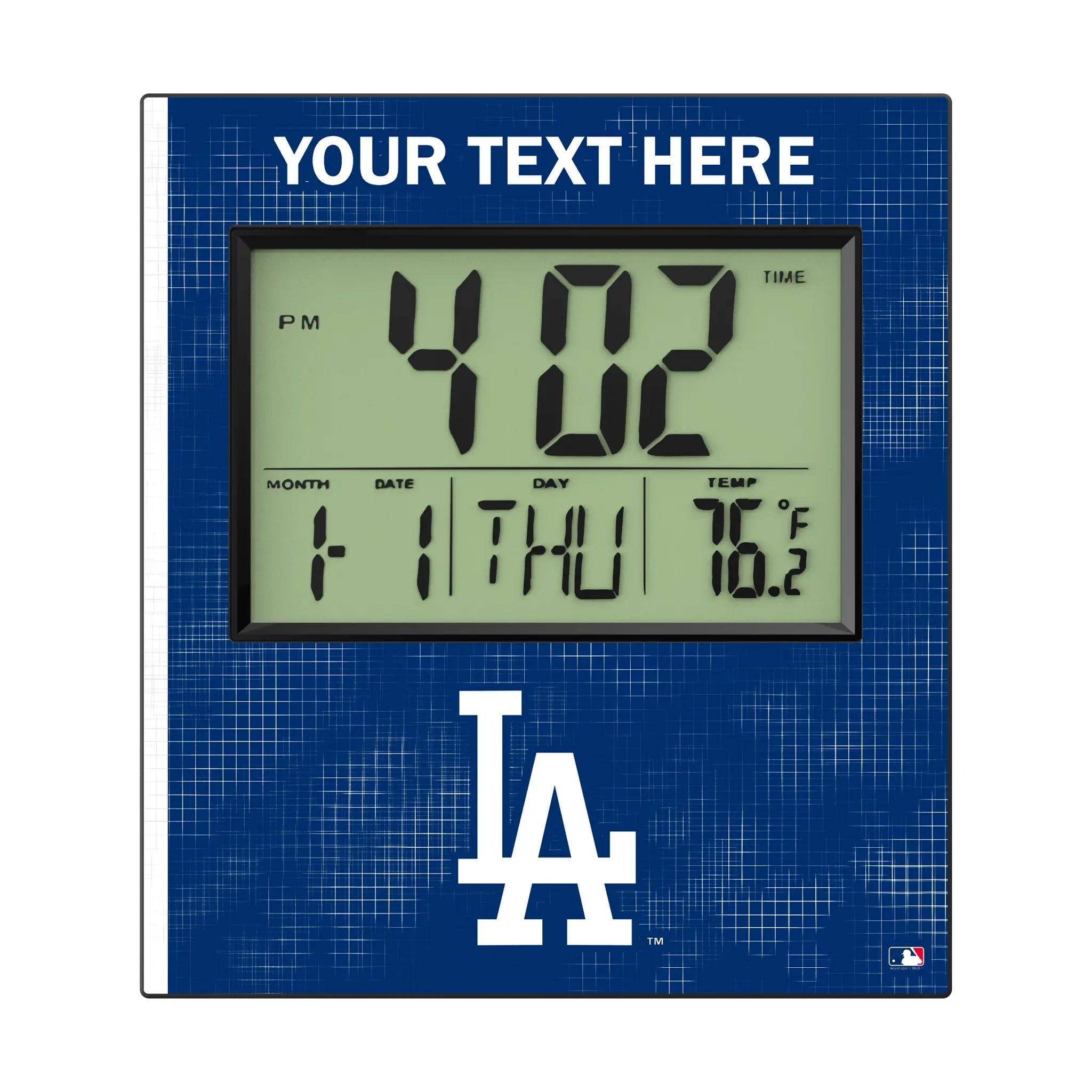 LA Dodgers Personalized Hatch Wall Clock
