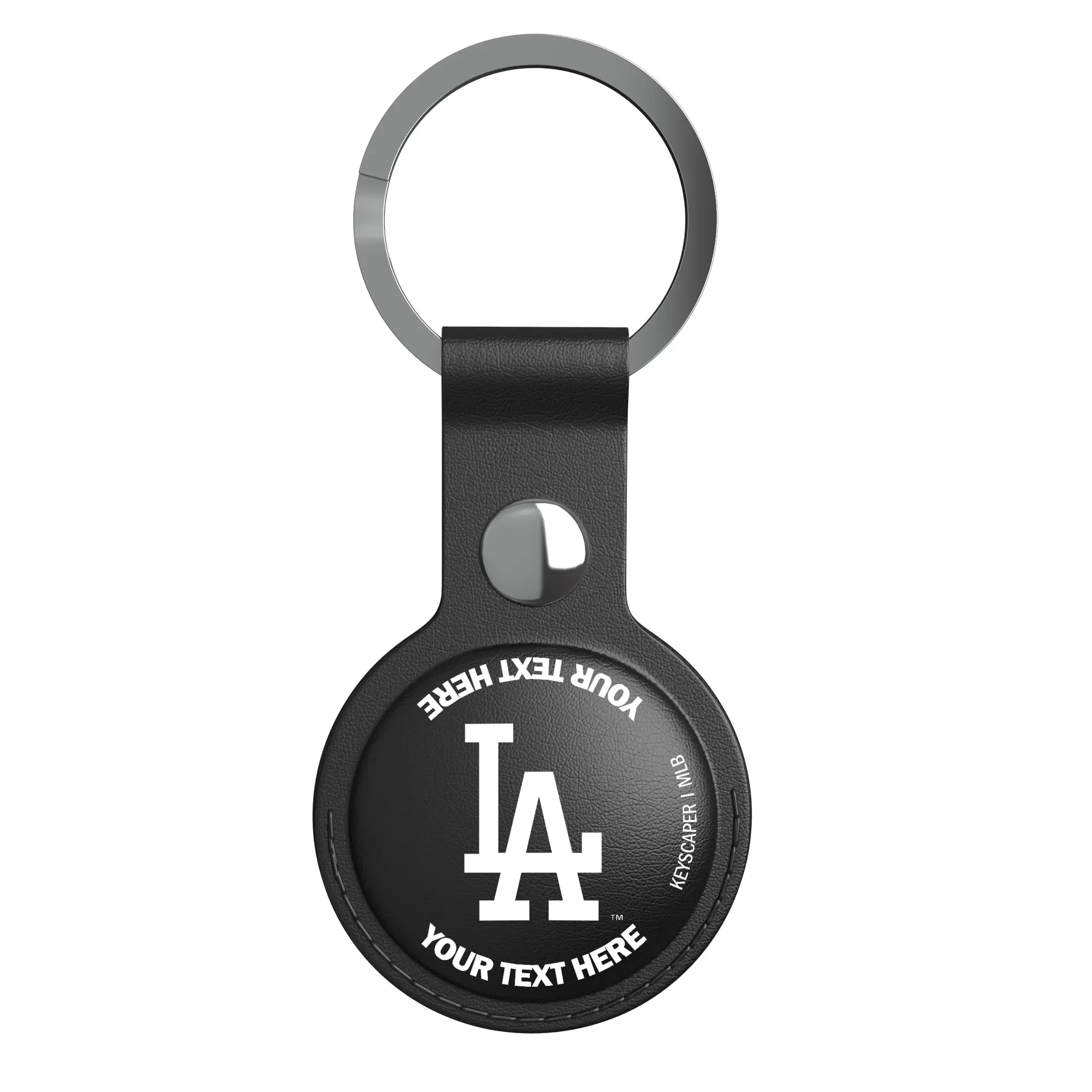 LA Dodgers Personalized Insignia AirTag Black Airtag Holder