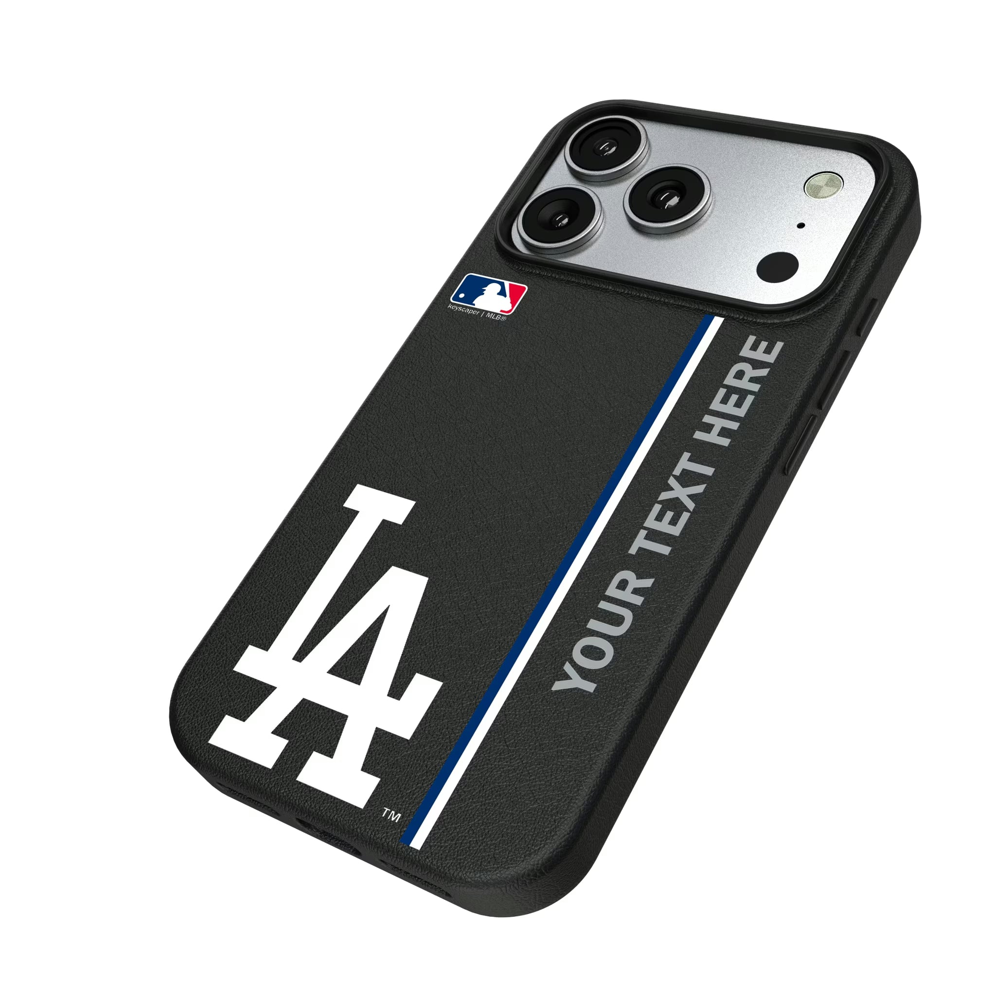LA Dodgers Personalized Sidebard iPhone MagSafe Compatible Phone Case for Apple iPhone - Isometric View#Device_iPhone 17 Pro