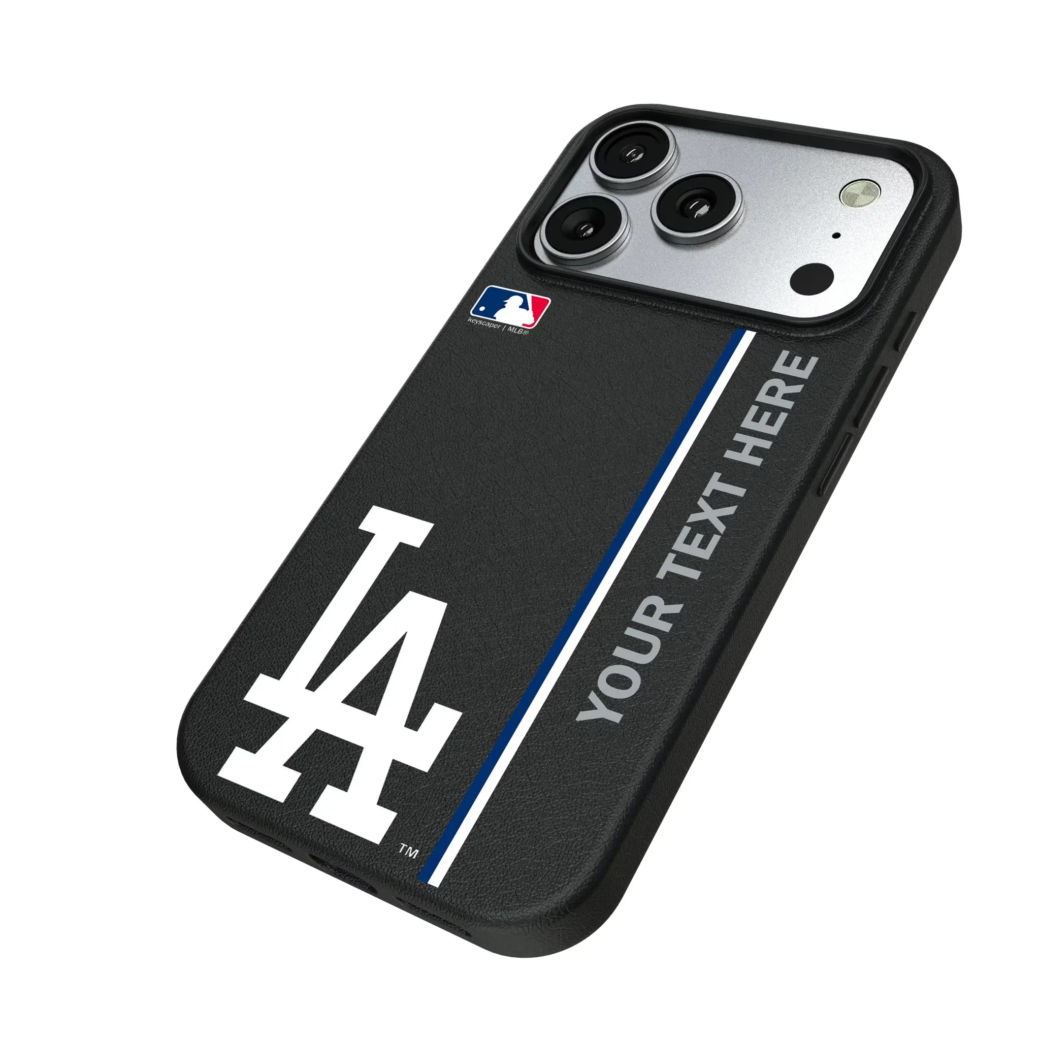 LA Dodgers Personalized Sidebard iPhone MagSafe Compatible Phone Case for Apple iPhone - Isometric View#Device_iPhone 17 Pro