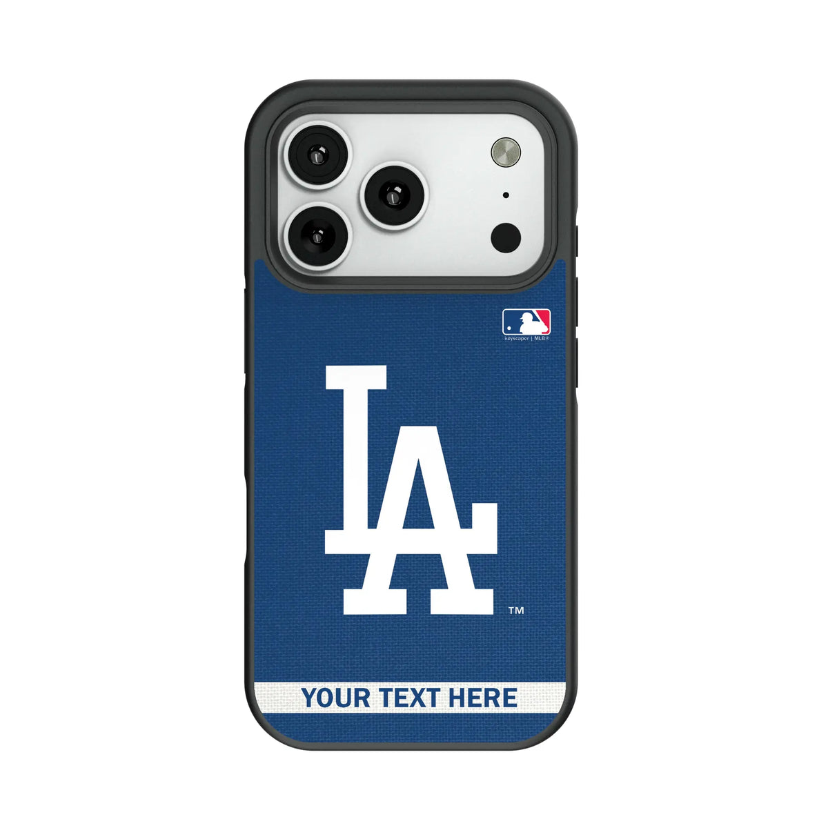 LA Dodgers Personalized Stripe Bump Phone Case for Apple iPhone