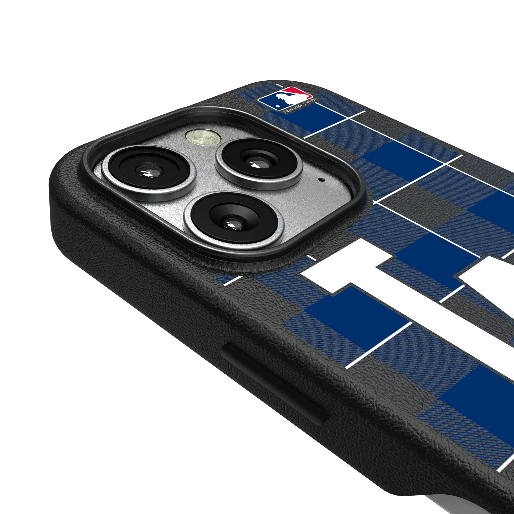 LA Dodgers Plaid iPhone MagSafe Compatible Phone Case for Apple iPhone - Detail