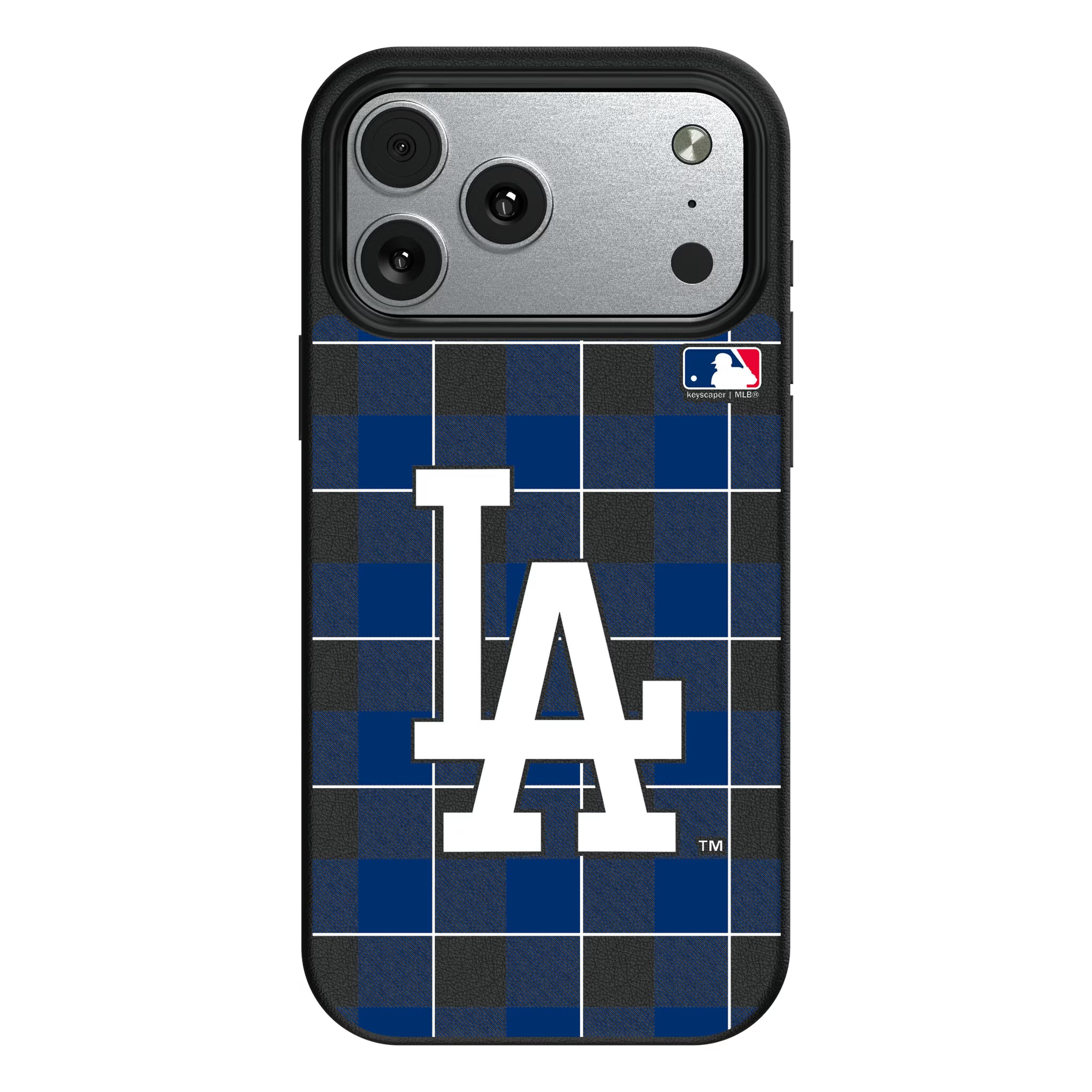 LA Dodgers Plaid iPhone MagSafe Compatible Phone Case for Apple iPhone#Device_iPhone 17 Pro Max