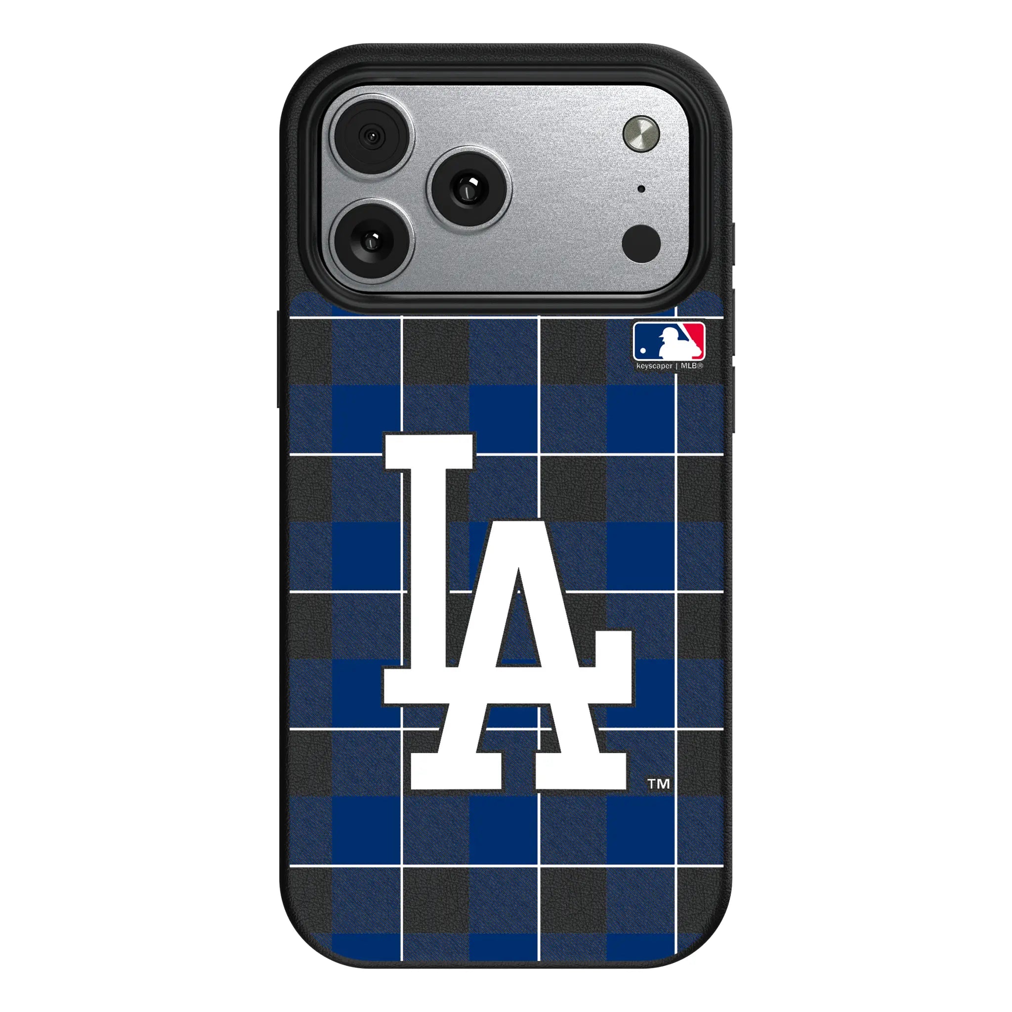 LA Dodgers Plaid iPhone MagSafe Compatible Phone Case for Apple iPhone#Device_iPhone 17 Pro Max