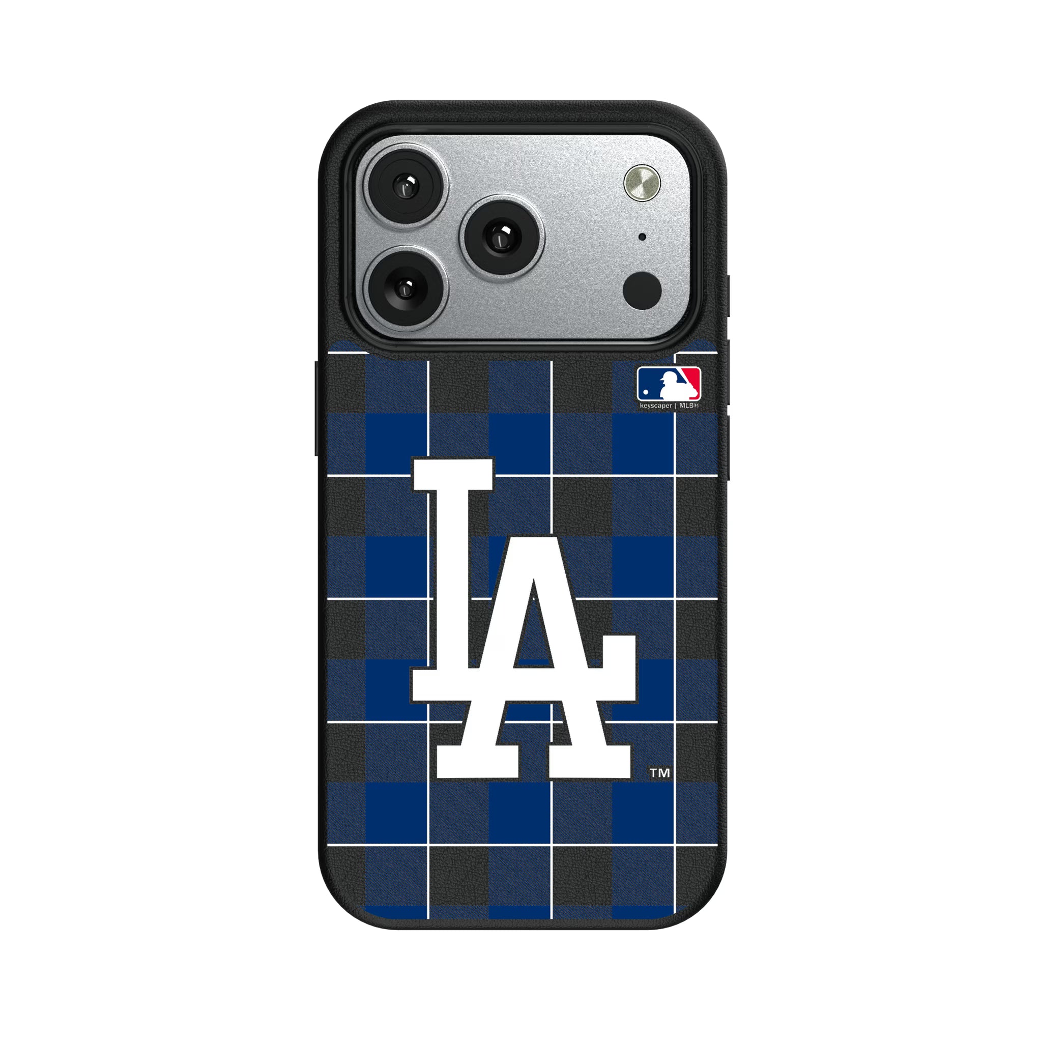 LA Dodgers Plaid iPhone MagSafe Compatible Phone Case for Apple iPhone#Device_iPhone 17 Pro