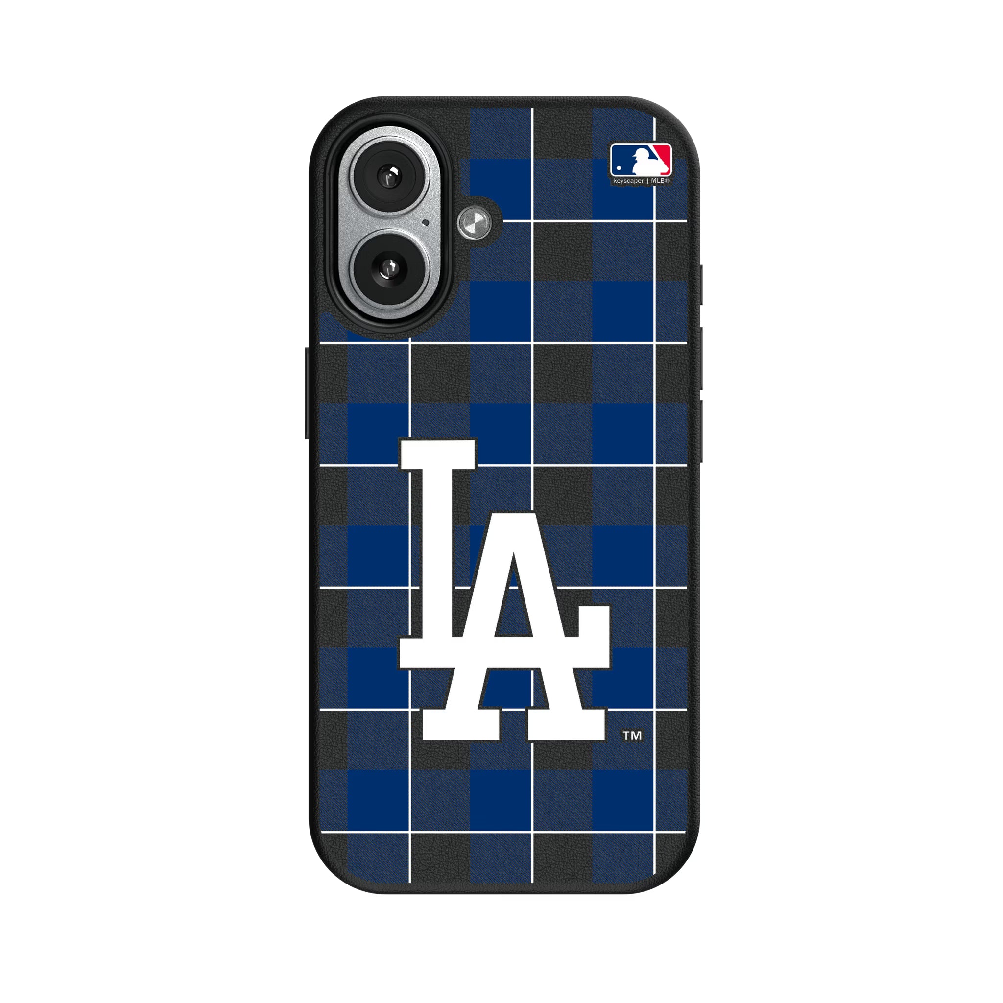 LA Dodgers Plaid iPhone MagSafe Compatible Phone Case for Apple iPhone#Device_iPhone 17