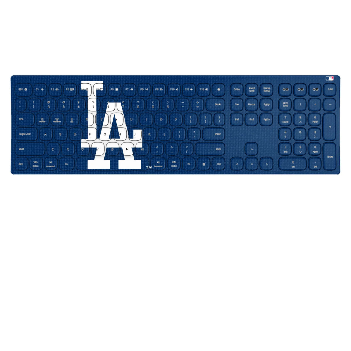 LA Dodgers Solid KKB605 Curved Wireless Keyboard