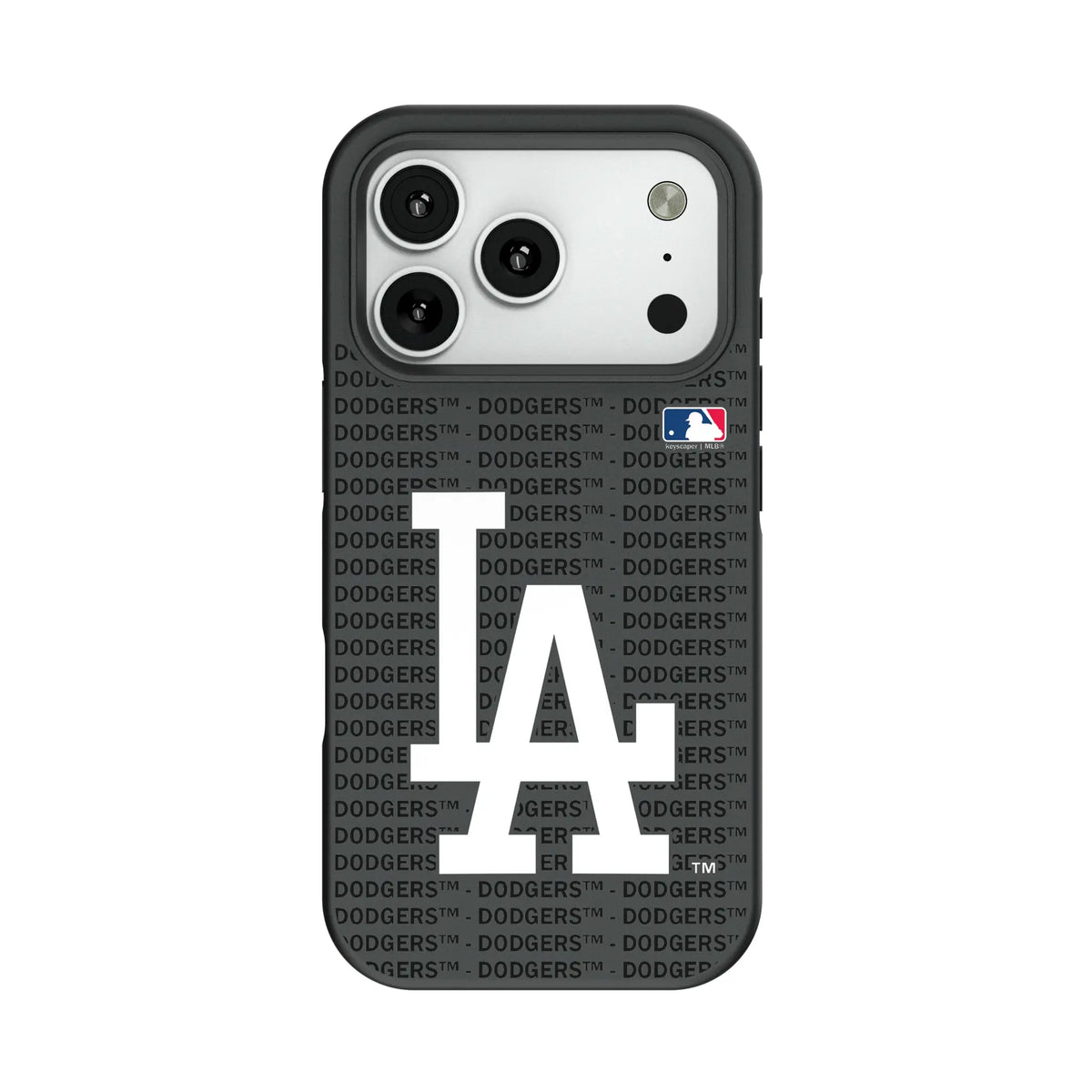 LA Dodgers Text Backdrop Bump Phone Case for Apple iPhone