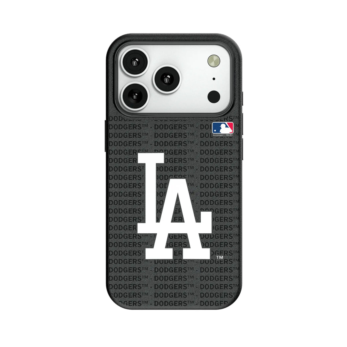 LA Dodgers Text Backdrop MagSafe Compatible Phone Case for Apple iPhone