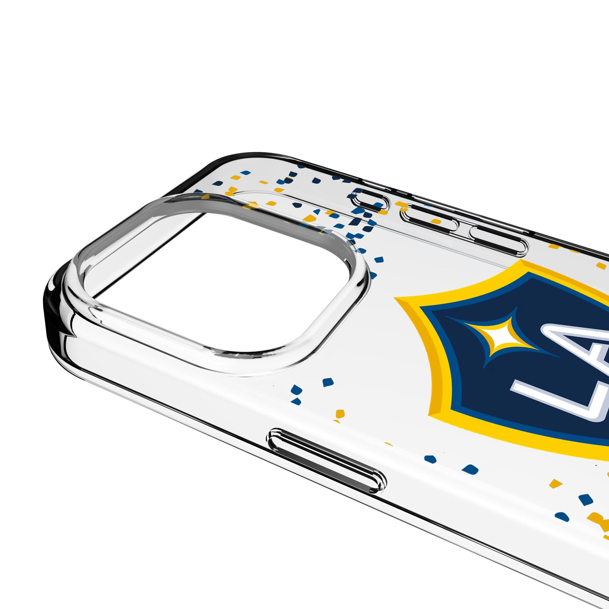 LA Galaxy Confetti iPhone Clear Phone Case for Apple iPhone - Detail