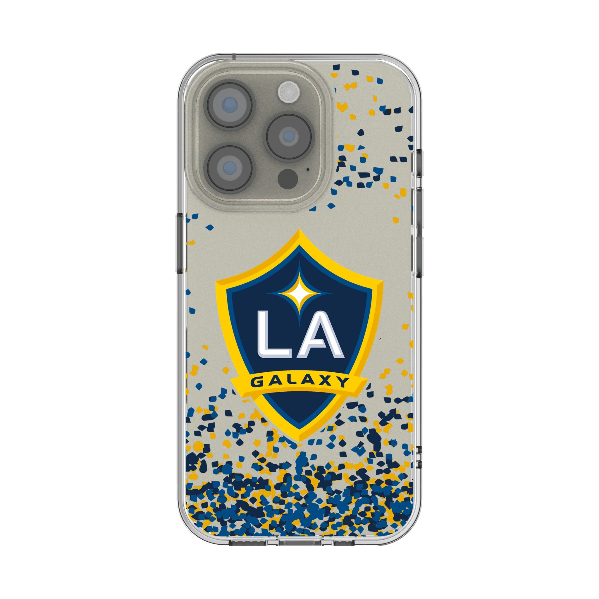 LA Galaxy Confetti iPhone Clear Phone Case for Apple iPhone