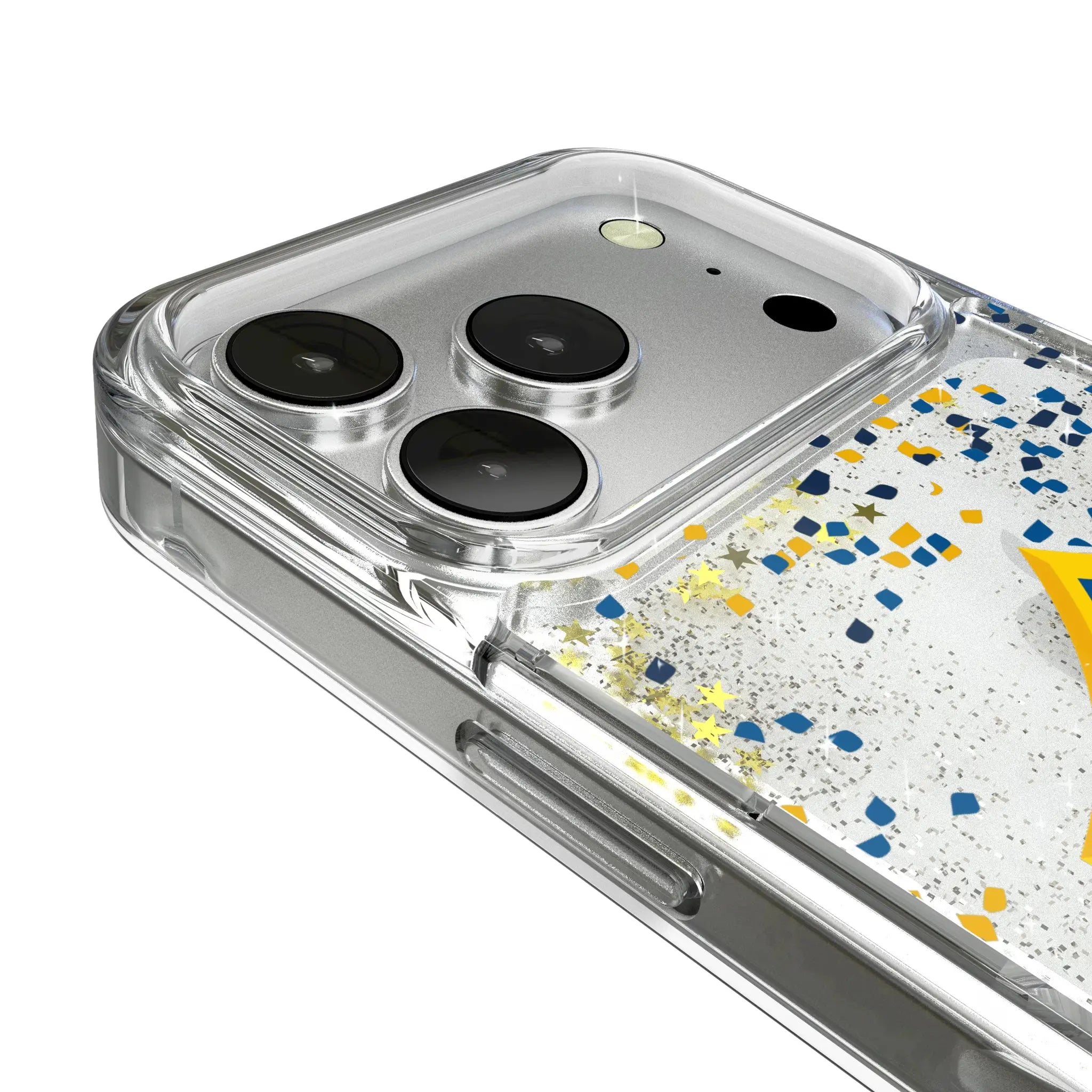 LA Galaxy Confetti iPhone Glitter Phone Case for Apple iPhone - Detail