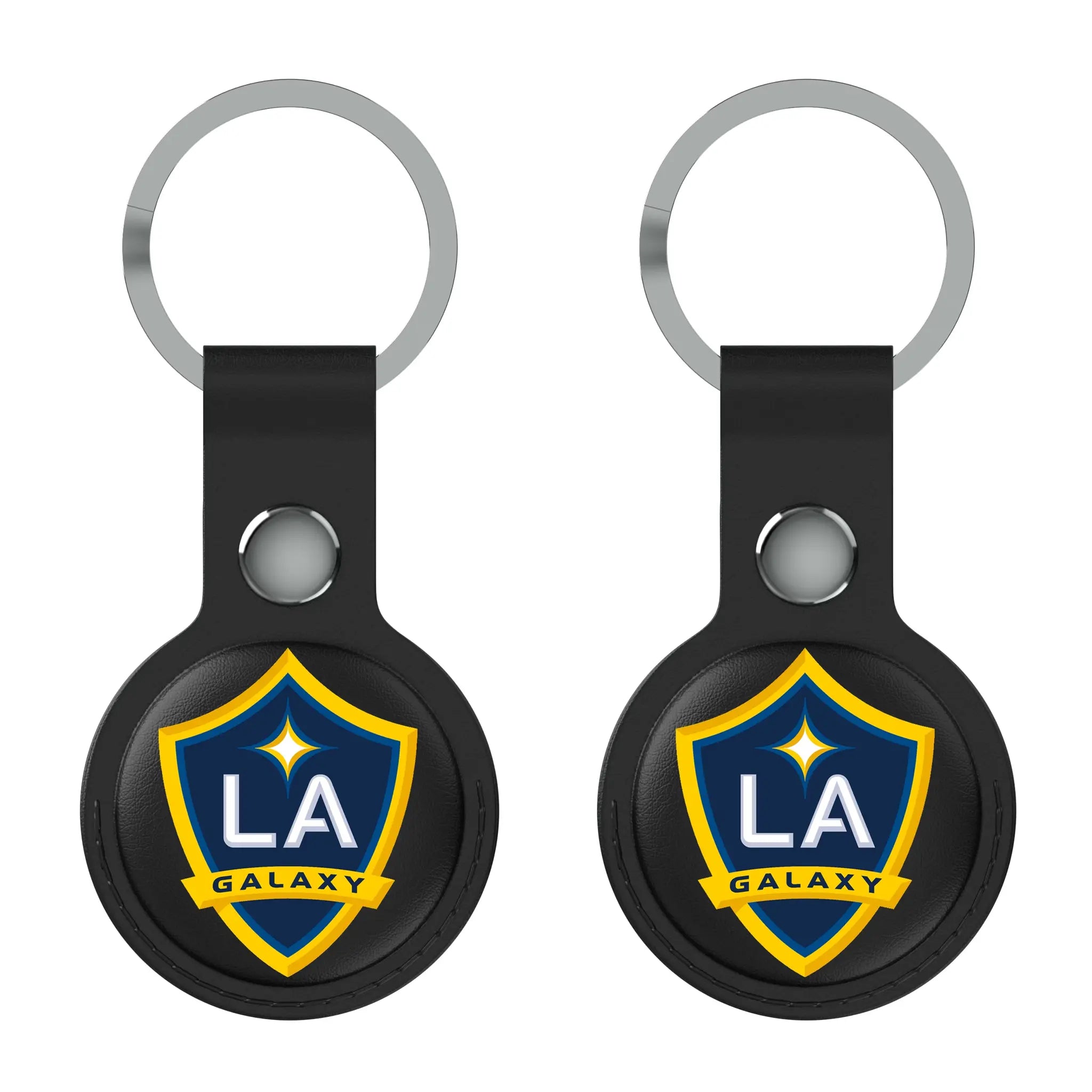 LA Galaxy Insignia AirTag Black Airtag Holder 2-Pack