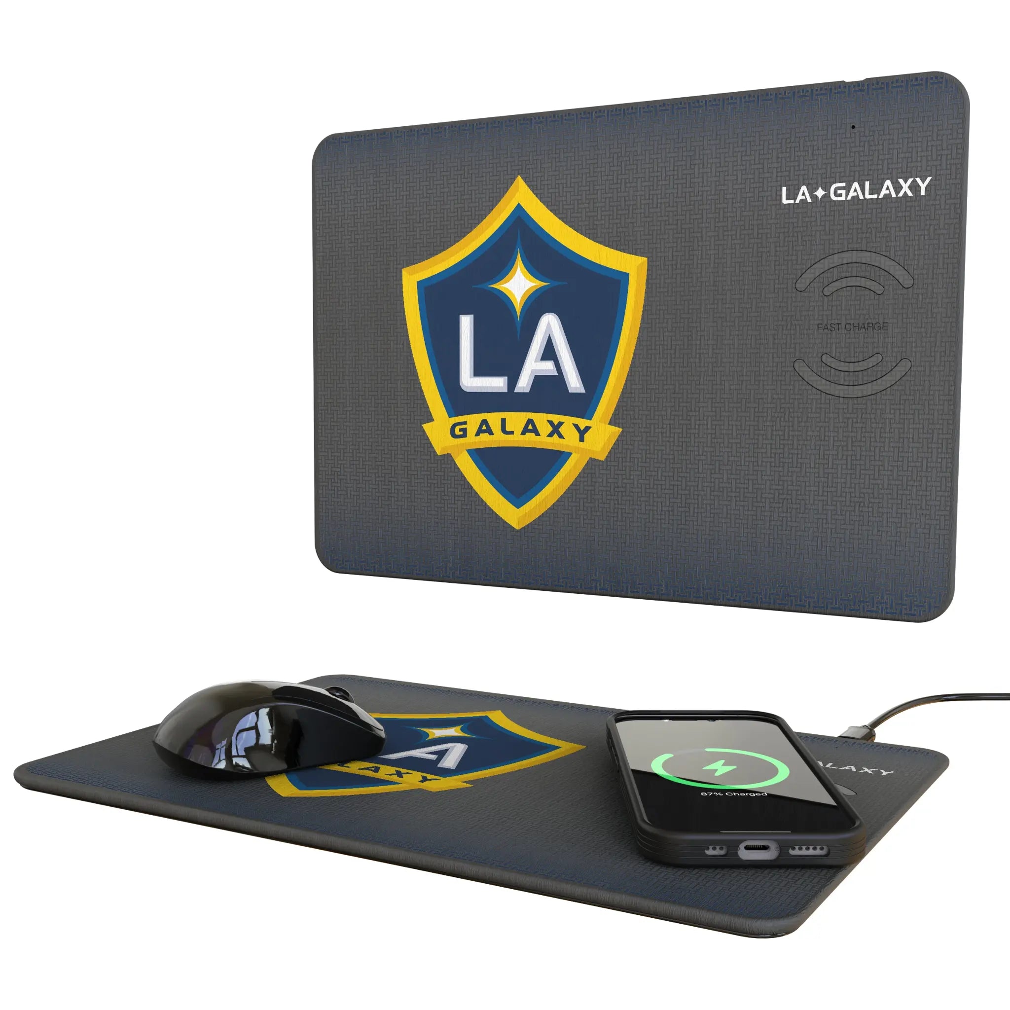 LA Galaxy Linen 15-Watt Wireless Charger and Mouse Pad