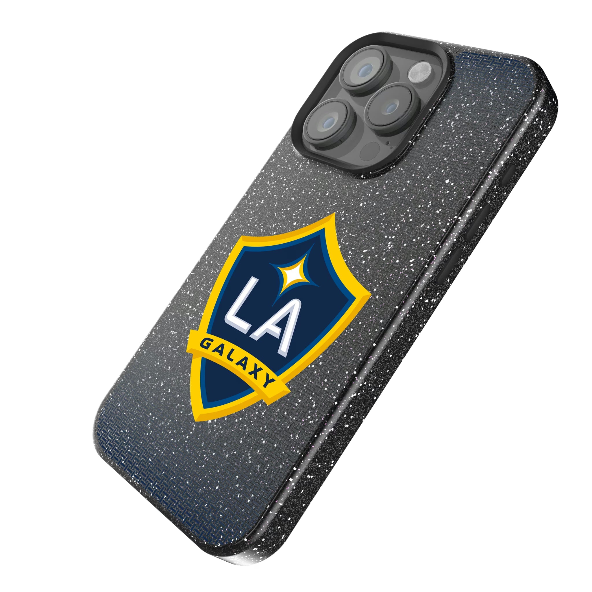 LA Galaxy Linen iPhone Bling Phone Case for Apple iPhone - Isometric View