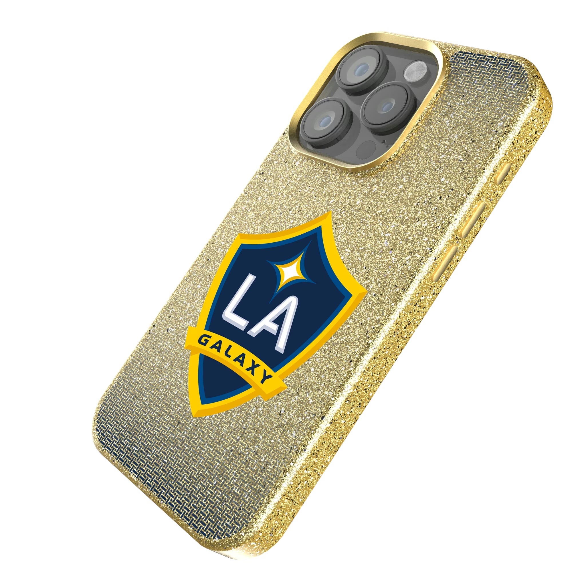 LA Galaxy Linen iPhone Bling Phone Case for Apple iPhone - Isometric View