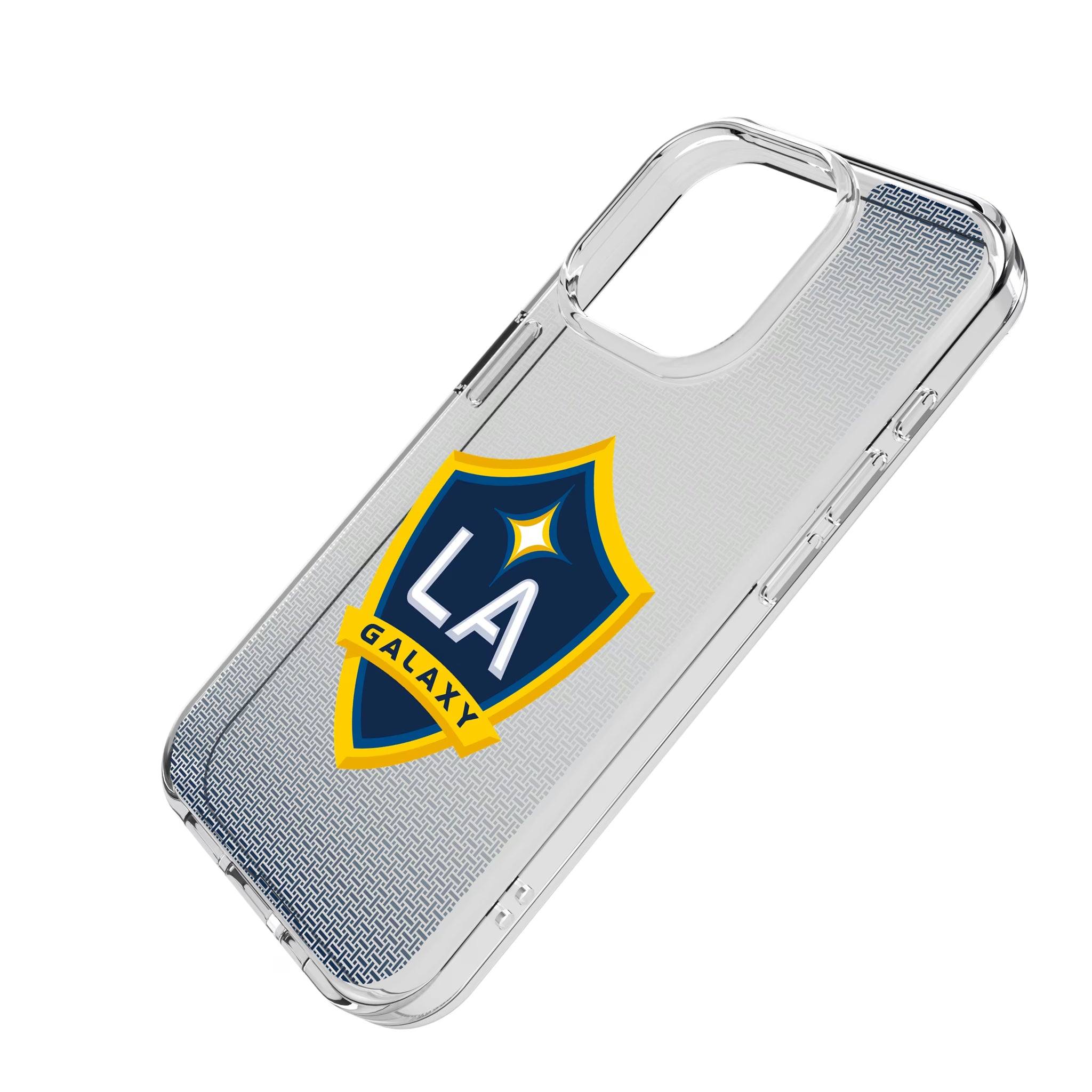 LA Galaxy Linen iPhone Clear Phone Case for Apple iPhone - Isometric View