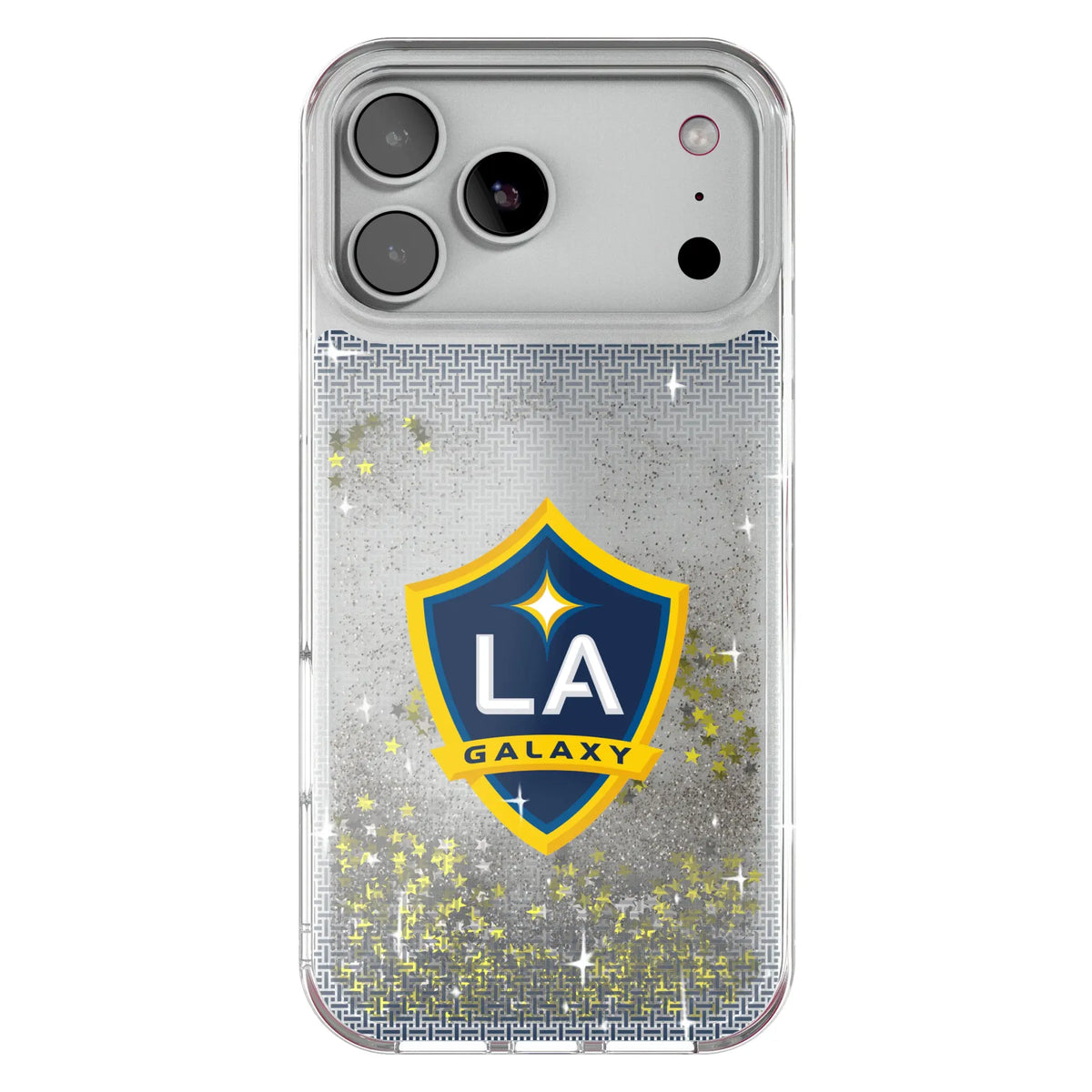 LA Galaxy Linen Glitter Phone Case for Apple iPhone