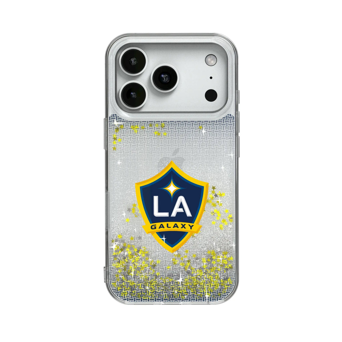 LA Galaxy Linen Glitter Phone Case for Apple iPhone