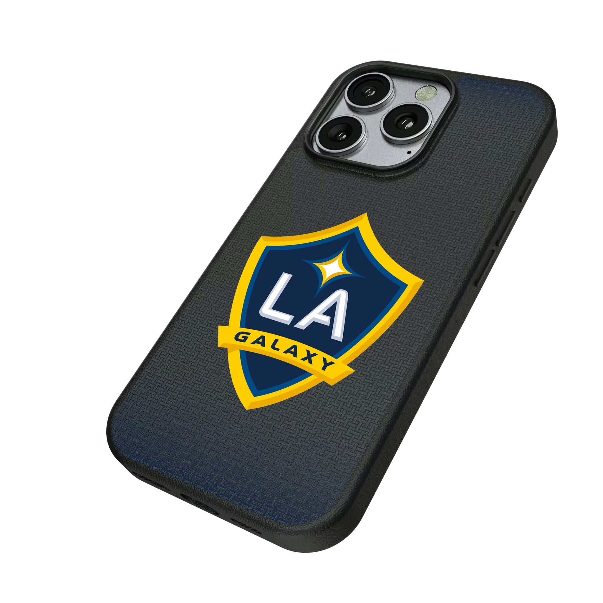 LA Galaxy Linen iPhone MagSafe Compatible Phone Case for Apple iPhone - Isometric View