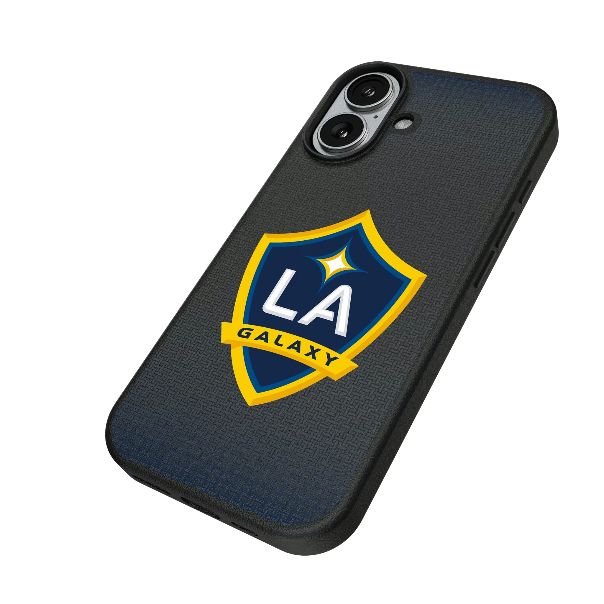 LA Galaxy Linen iPhone MagSafe Compatible Phone Case for Apple iPhone - Isometric View#Device_iPhone 17