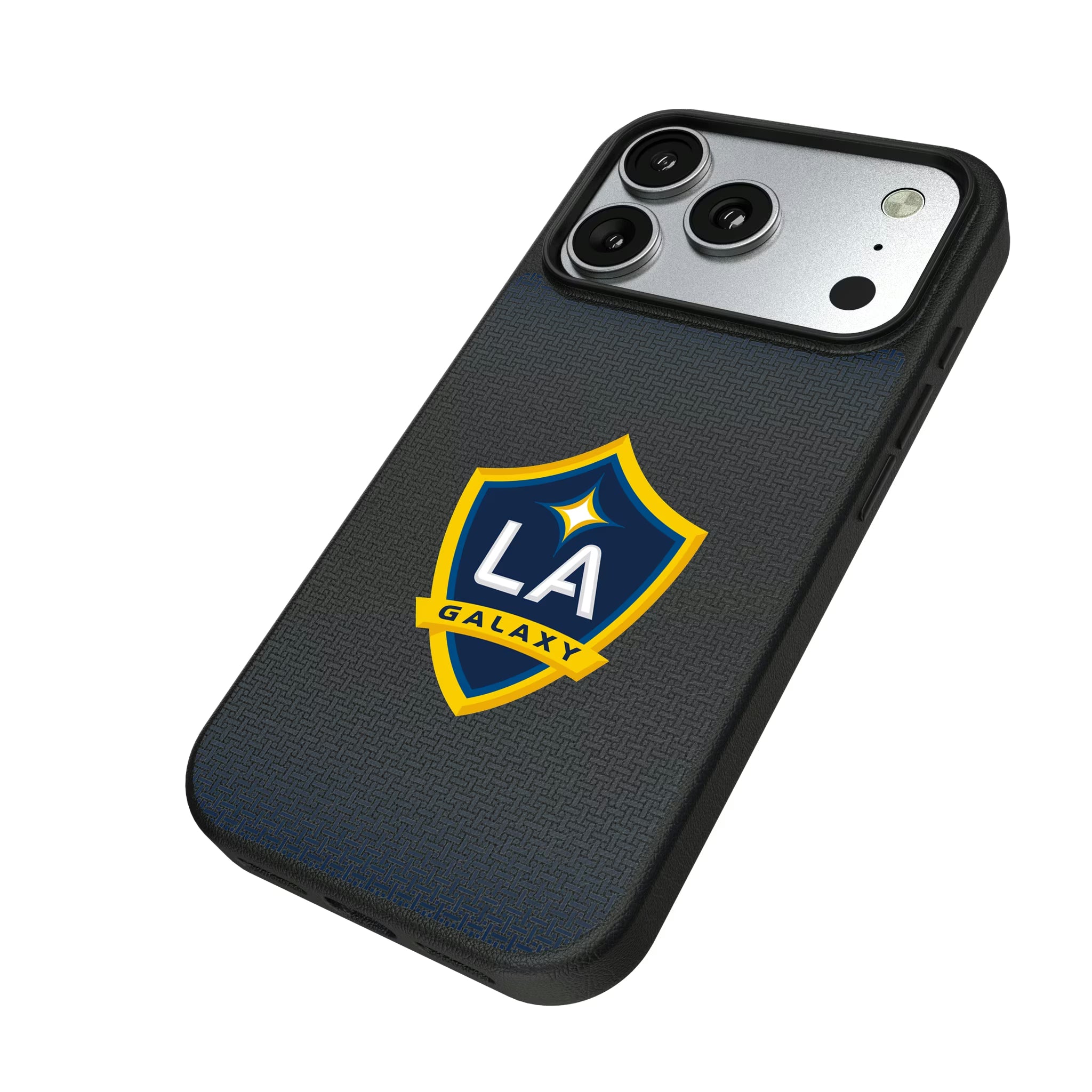 LA Galaxy Linen iPhone MagSafe Compatible Phone Case for Apple iPhone - Isometric View#Device_iPhone 17 Pro