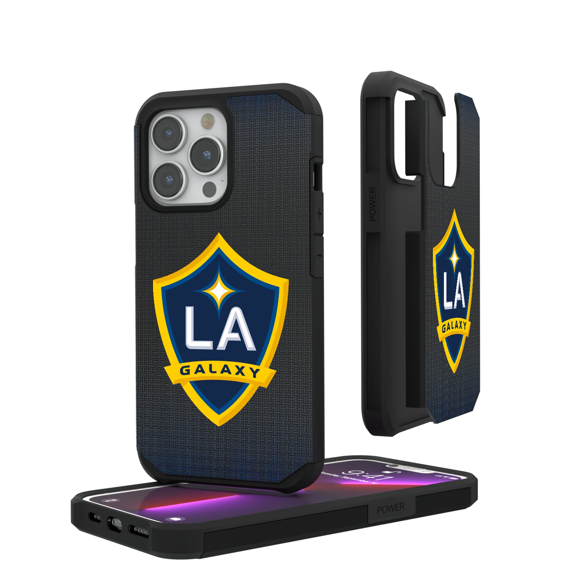 LA Galaxy Linen iPhone Rugged Phone Case for Apple iPhone#Device_iPhone 13 Pro