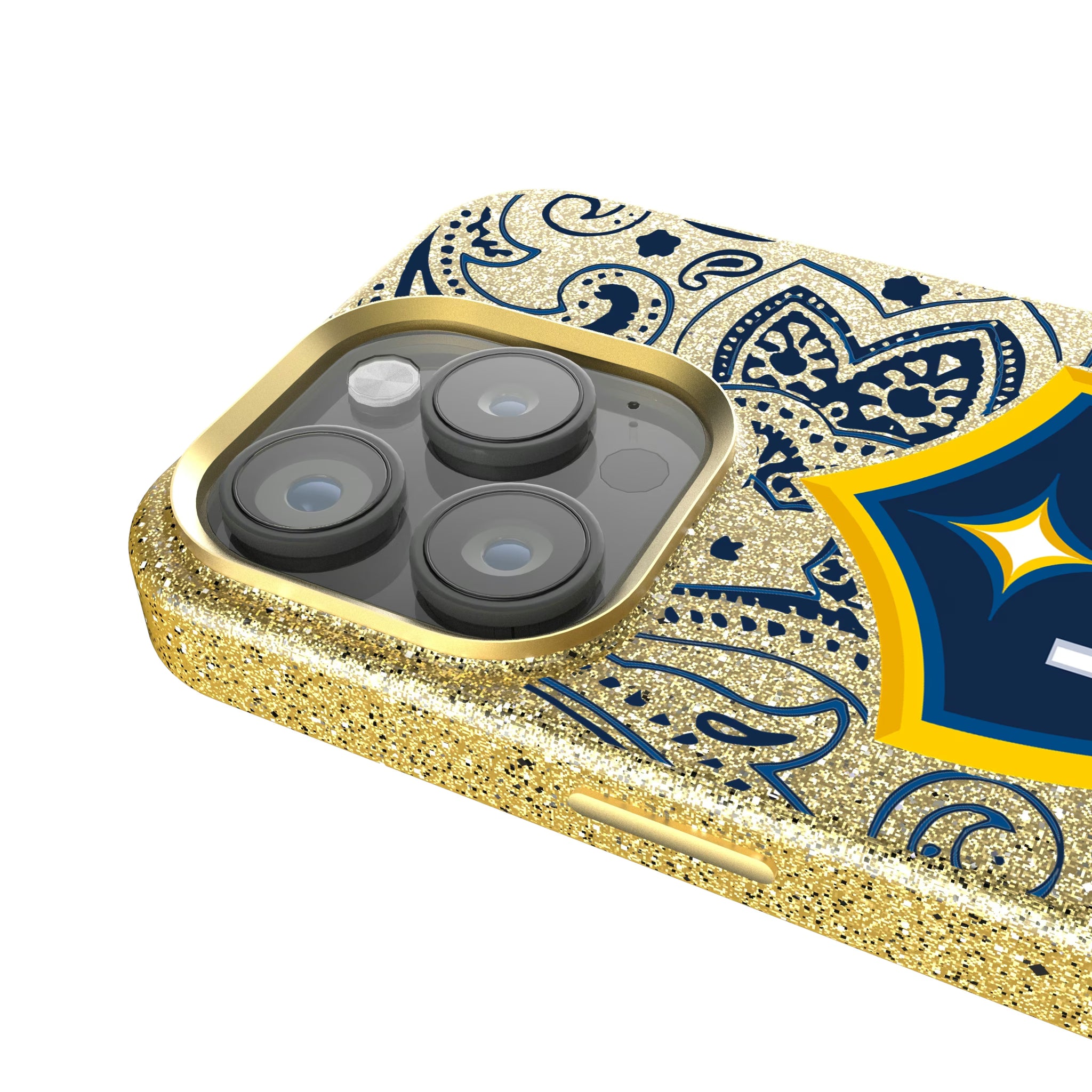LA Galaxy Paisley iPhone Bling Phone Case for Apple iPhone - Detail