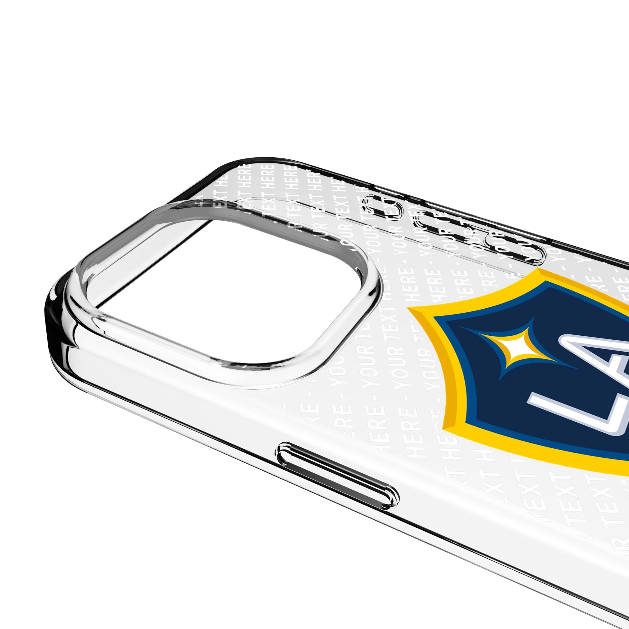 LA Galaxy Personalized EndZone Plus iPhone Clear Phone Case for Apple iPhone - Detail