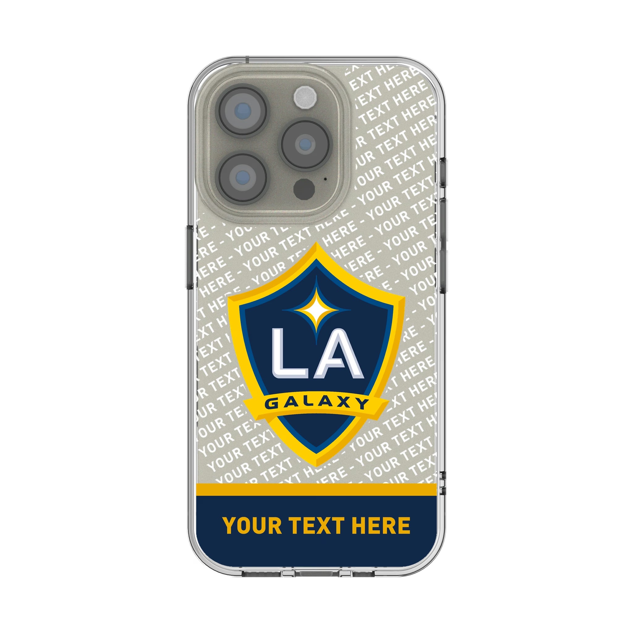 LA Galaxy Personalized EndZone Plus iPhone Clear Phone Case for Apple iPhone