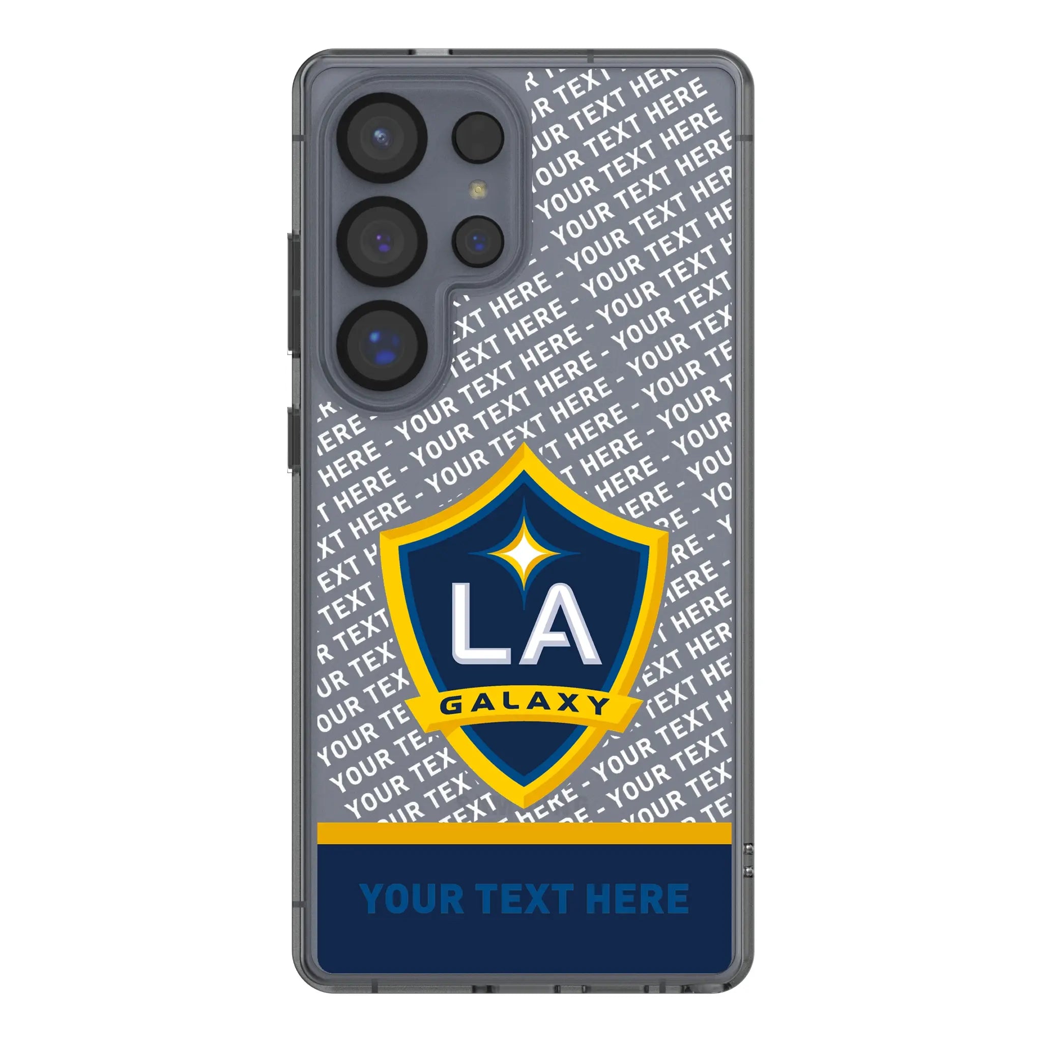 LA Galaxy Personalized EndZone Plus Galaxy Clear Phone Case for Samsung Galaxy