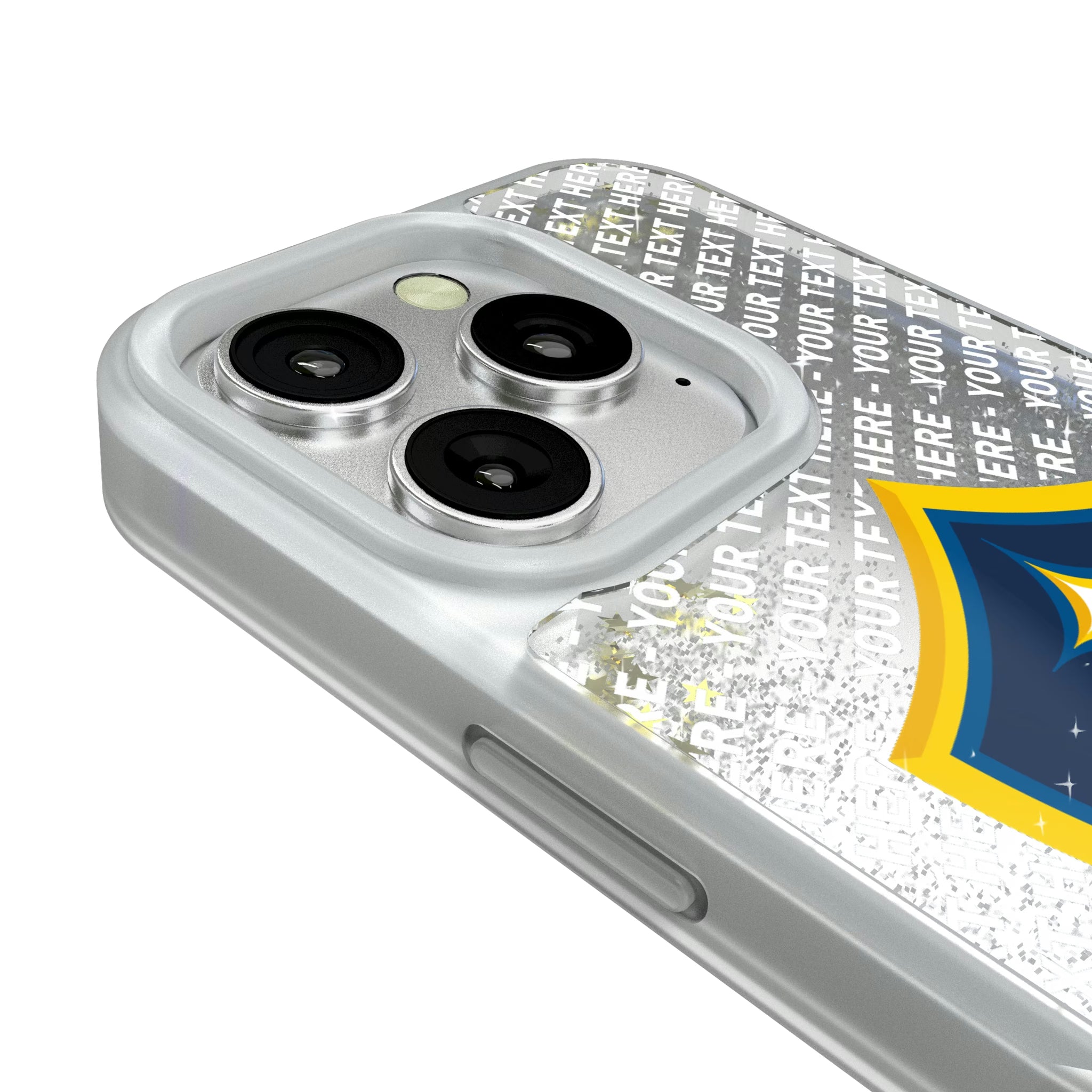 LA Galaxy Personalized EndZone Plus iPhone Glitter Phone Case for Apple iPhone - Detail#Device_iPhone 16 Pro