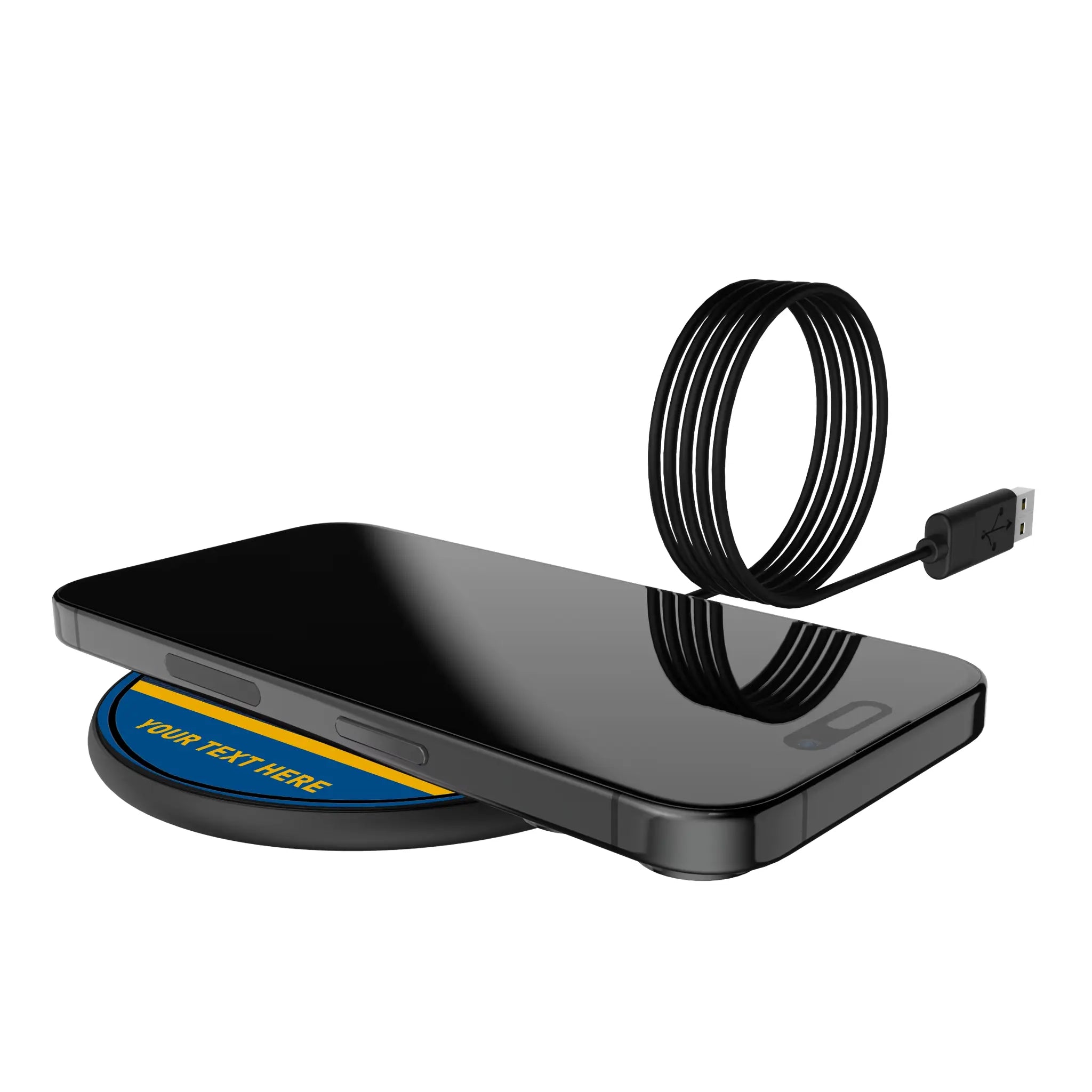 LA Galaxy Personalized Endzone Solid 15-Watt Wireless Charger - Lifestyle